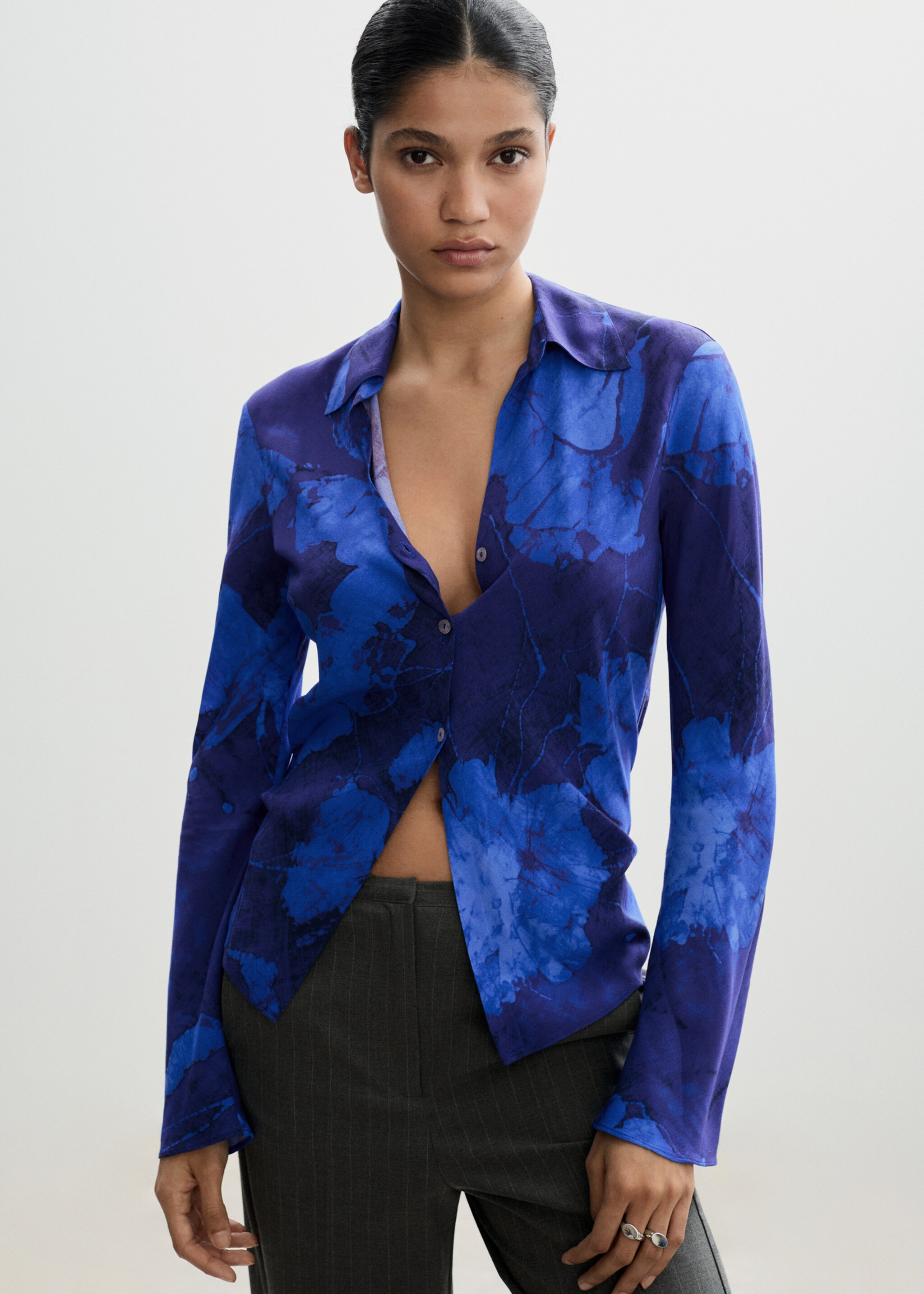 Floral print shirt - Medium plane