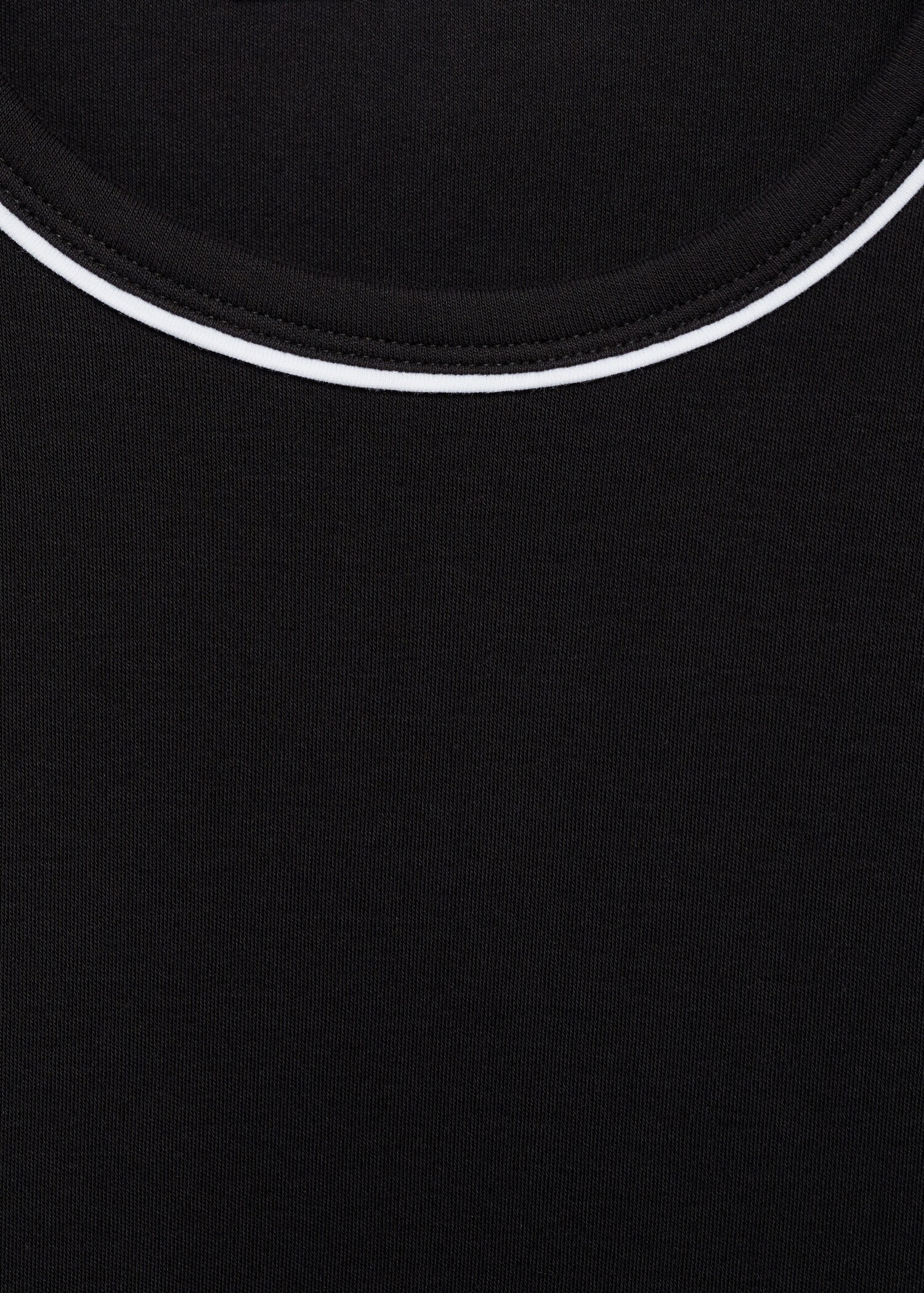 Cotton t-shirt with contrasting trim - Details of the article 8