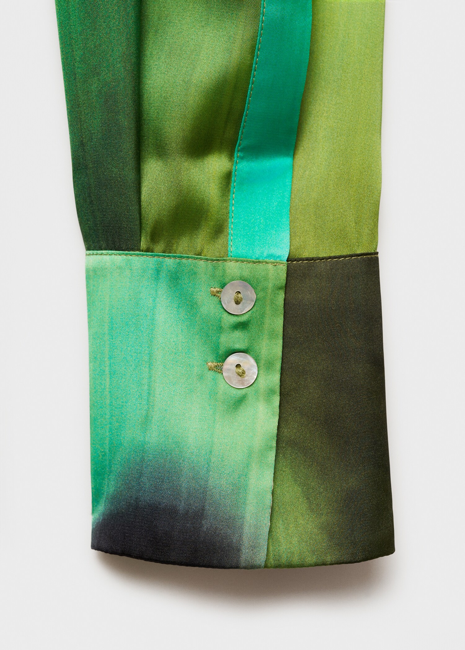 Satin print shirt - Details of the article 0