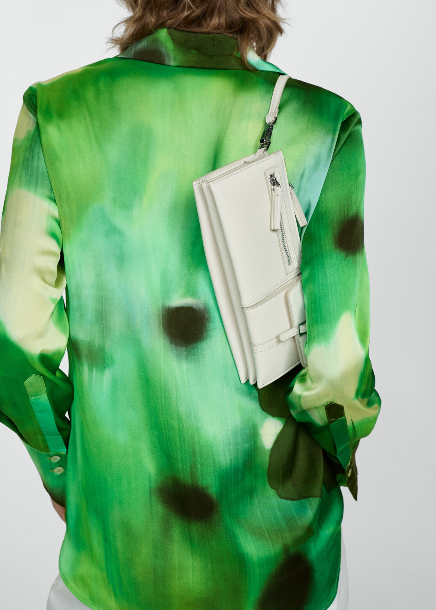 Satin print shirt - Details of the article 6