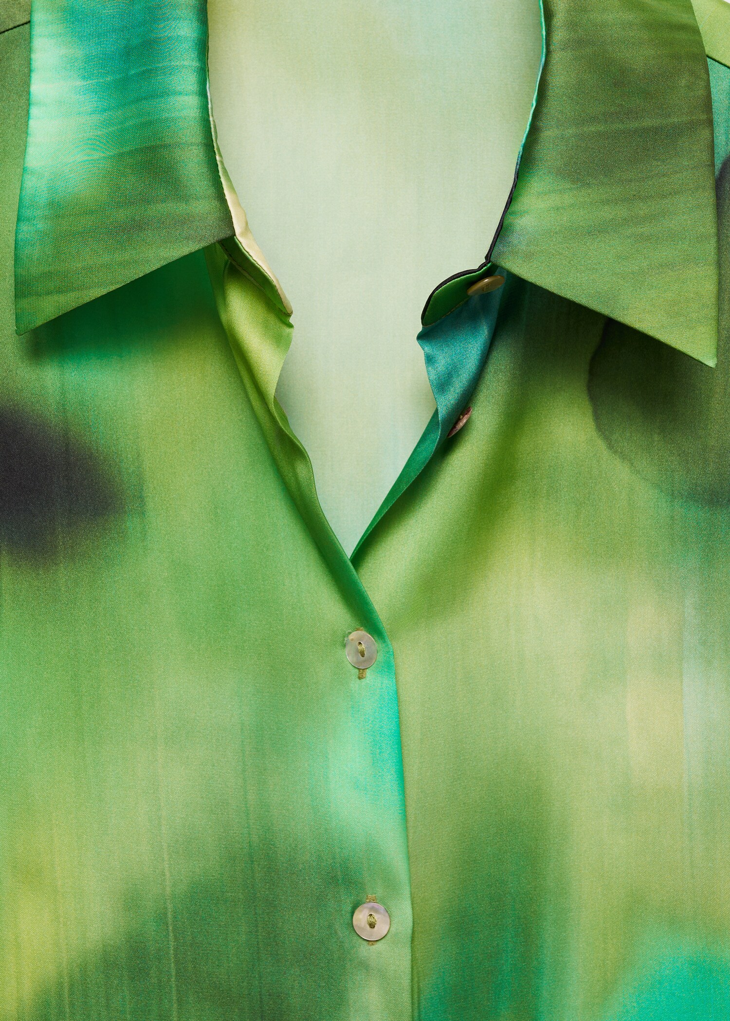 Satin print shirt - Details of the article 8