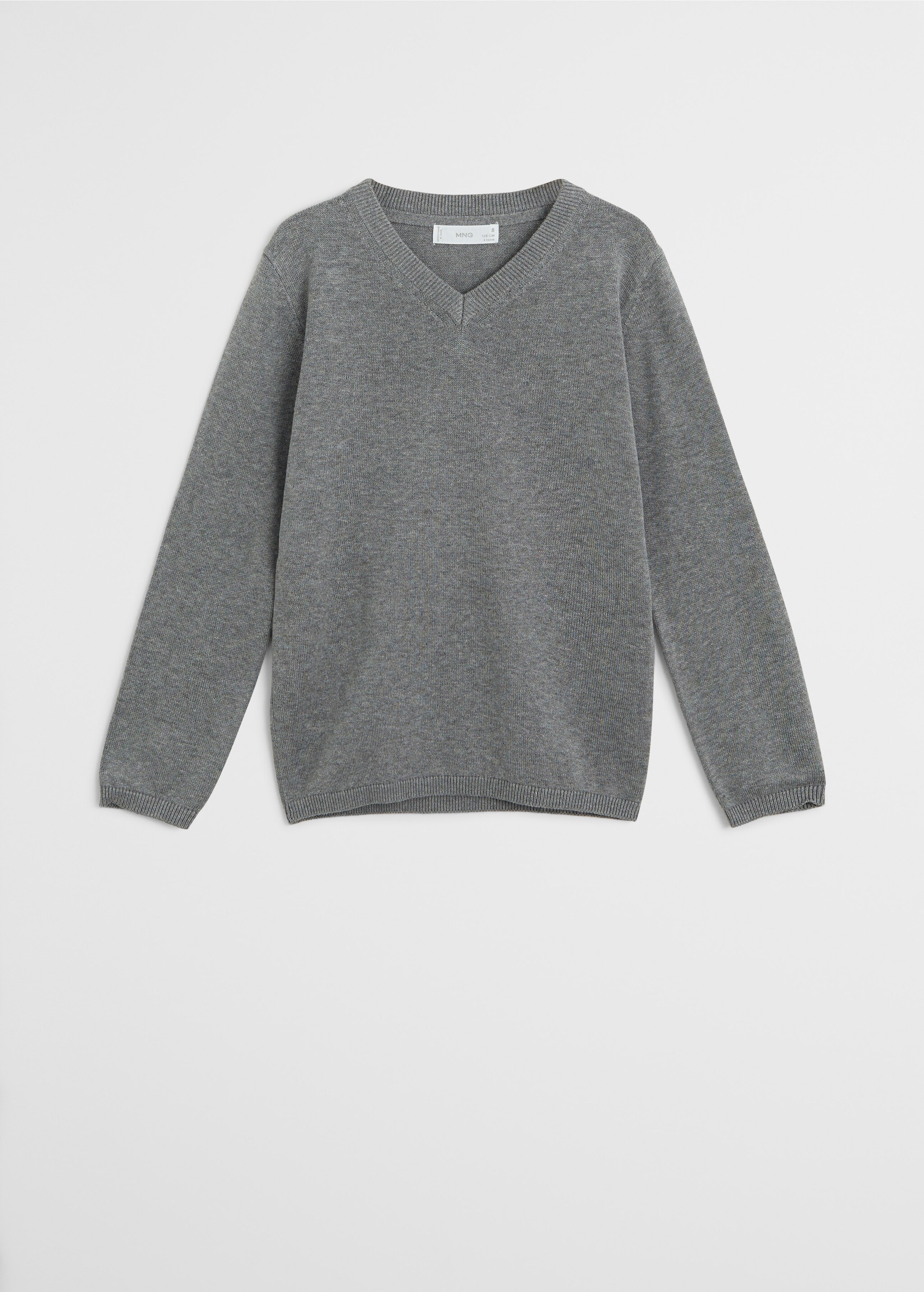 Jersey cuello pico algodón orgánico - Artículo sin modelo