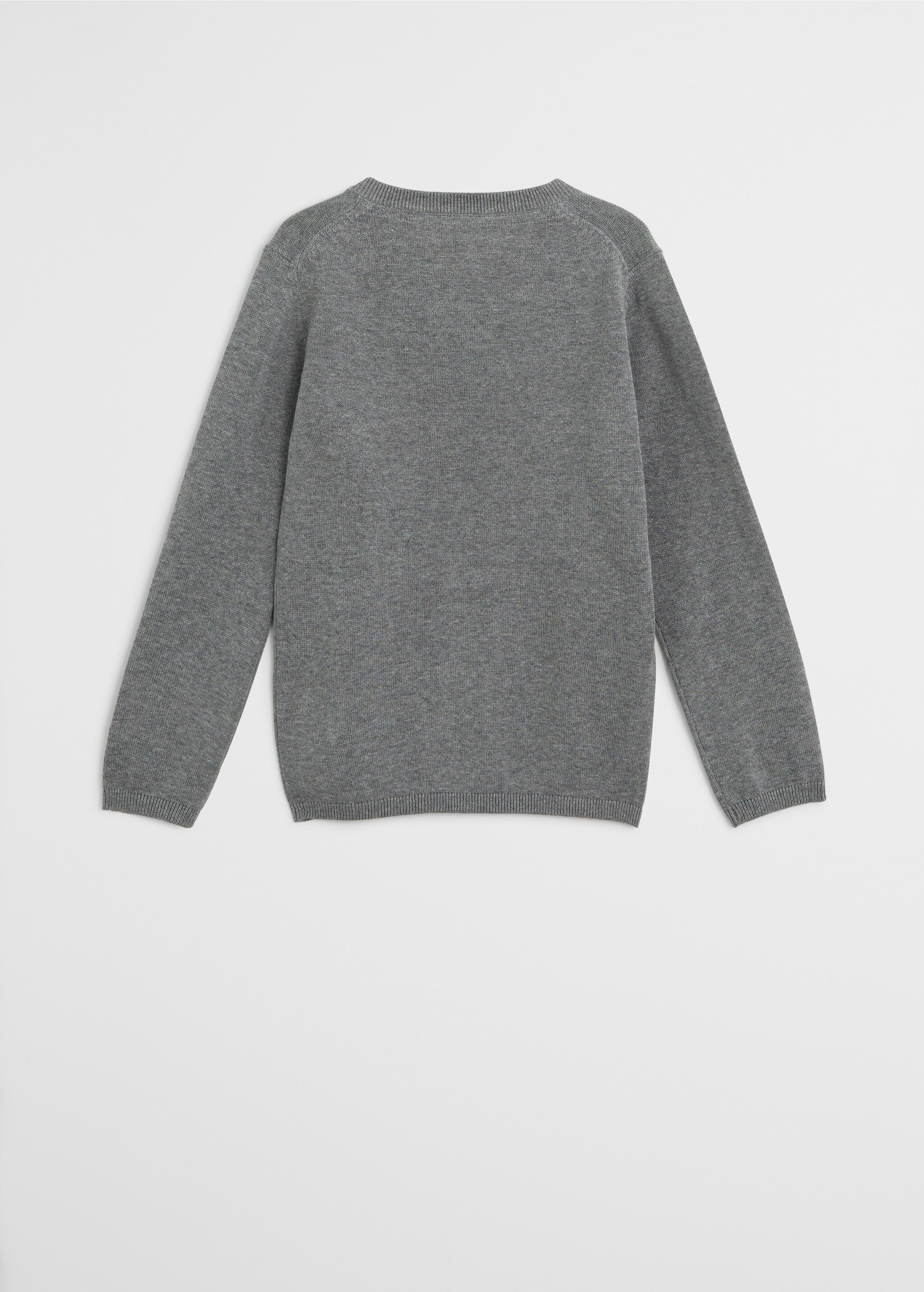 Jersey cuello pico algodón orgánico - Reverso del artículo