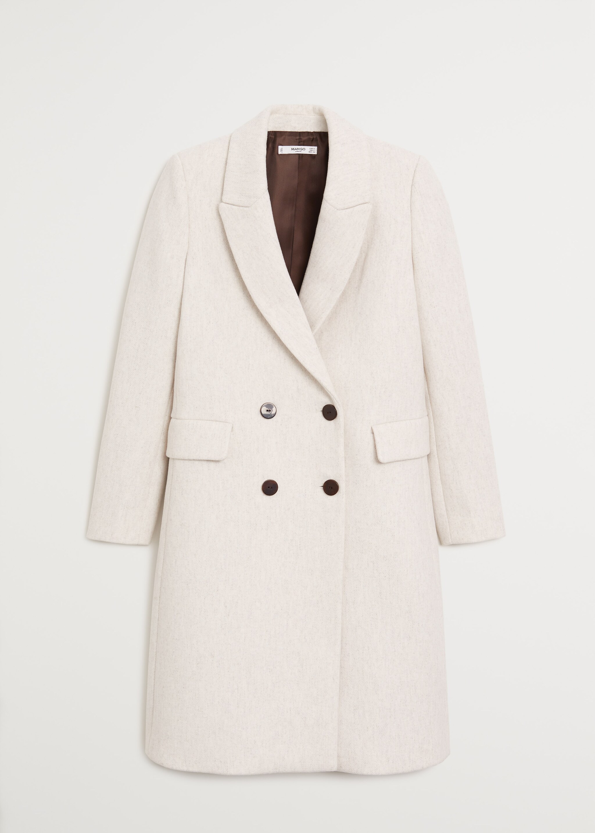 Double-breasted wool coat - Article without model