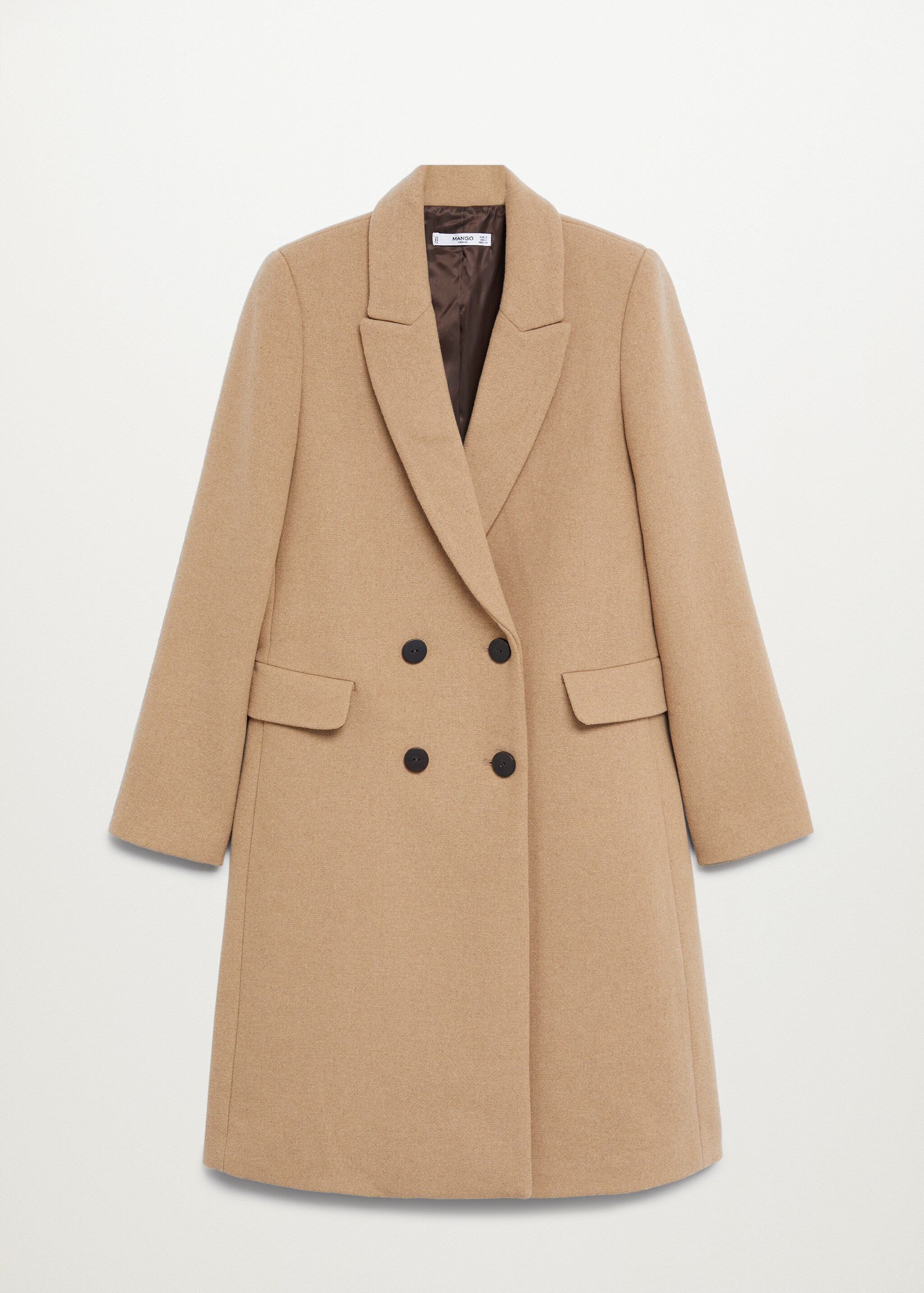 Double-breasted wool coat - Article without model