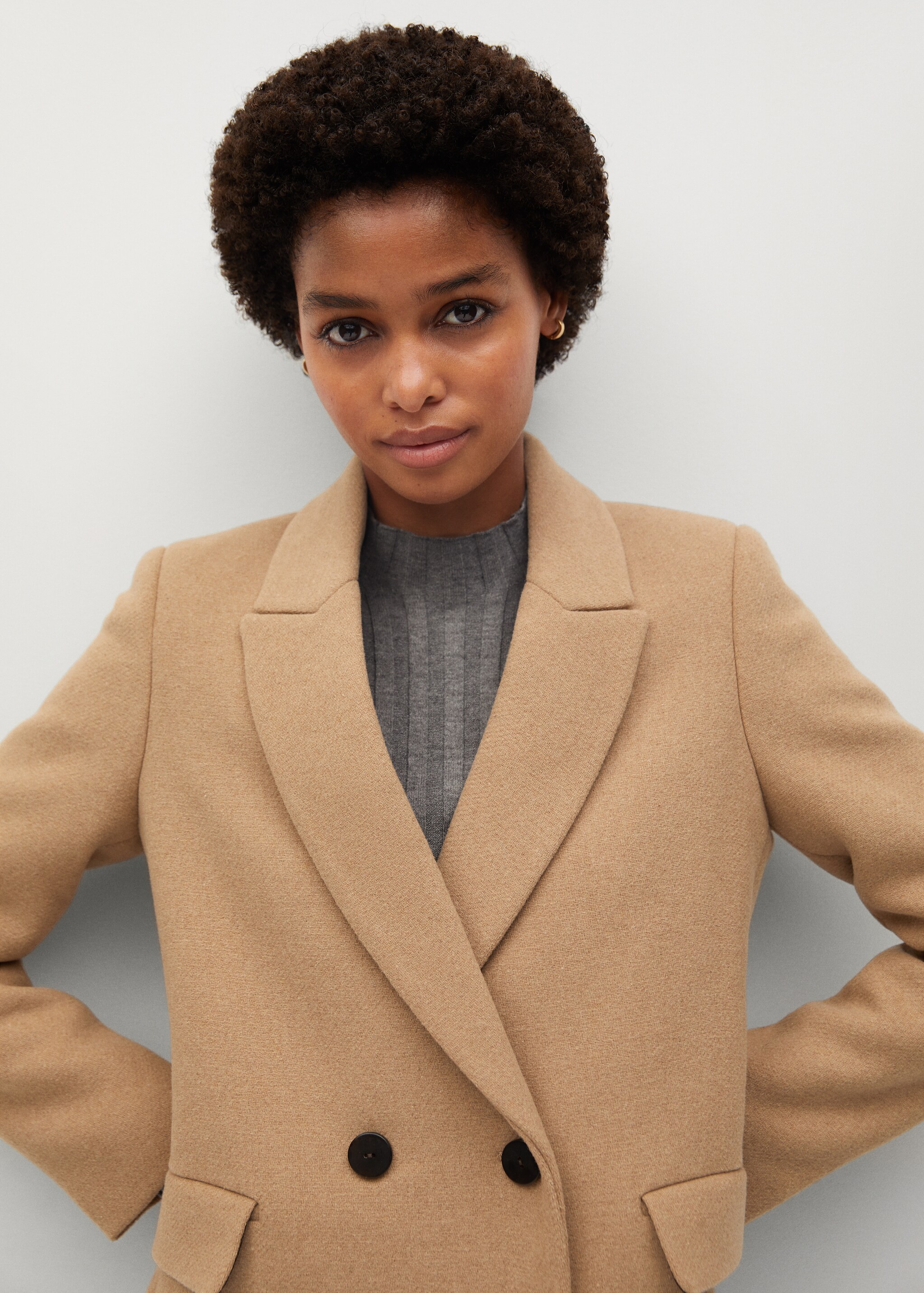 Double-breasted wool coat - Details of the article 3