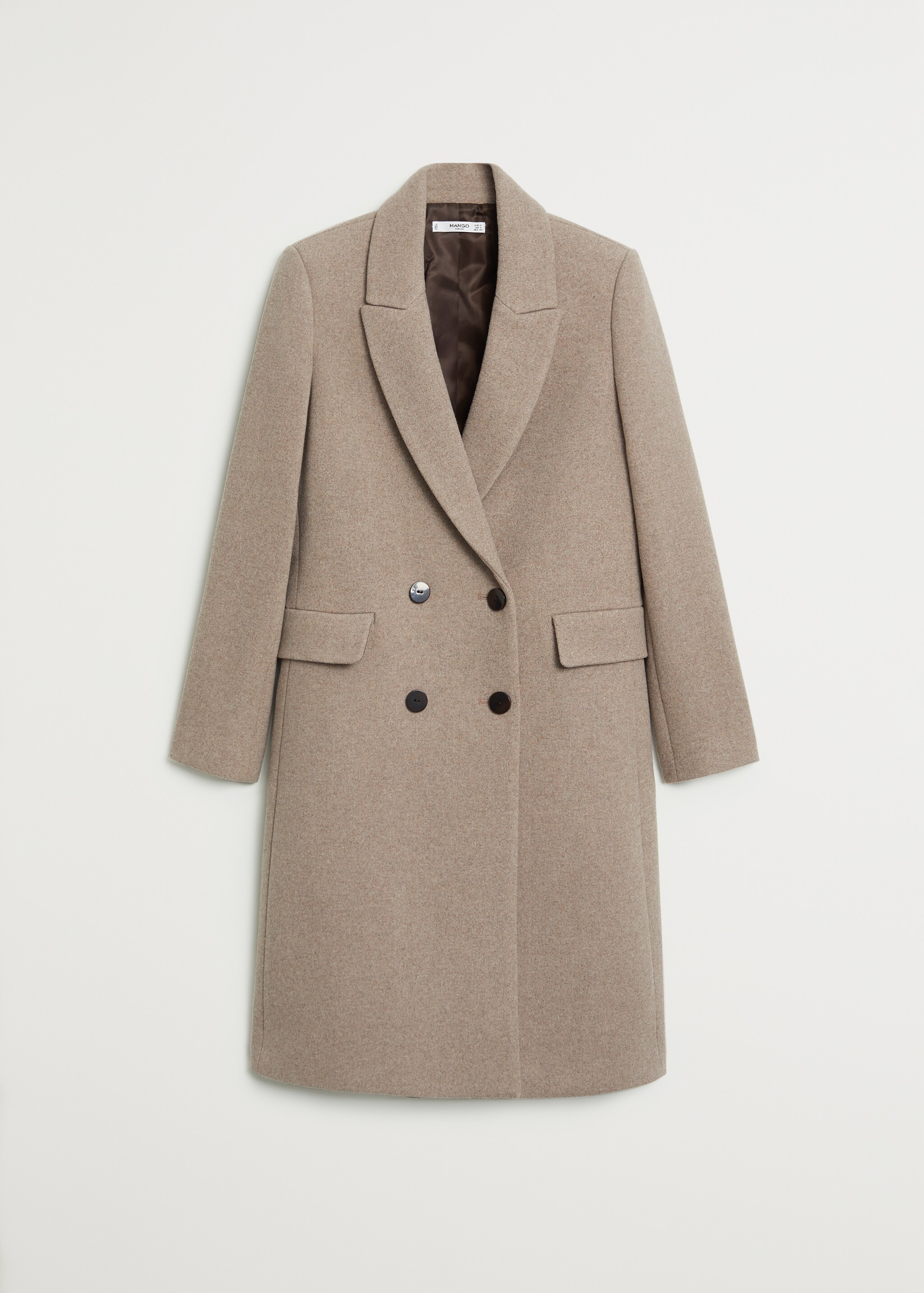 Double-breasted wool coat - Article without model