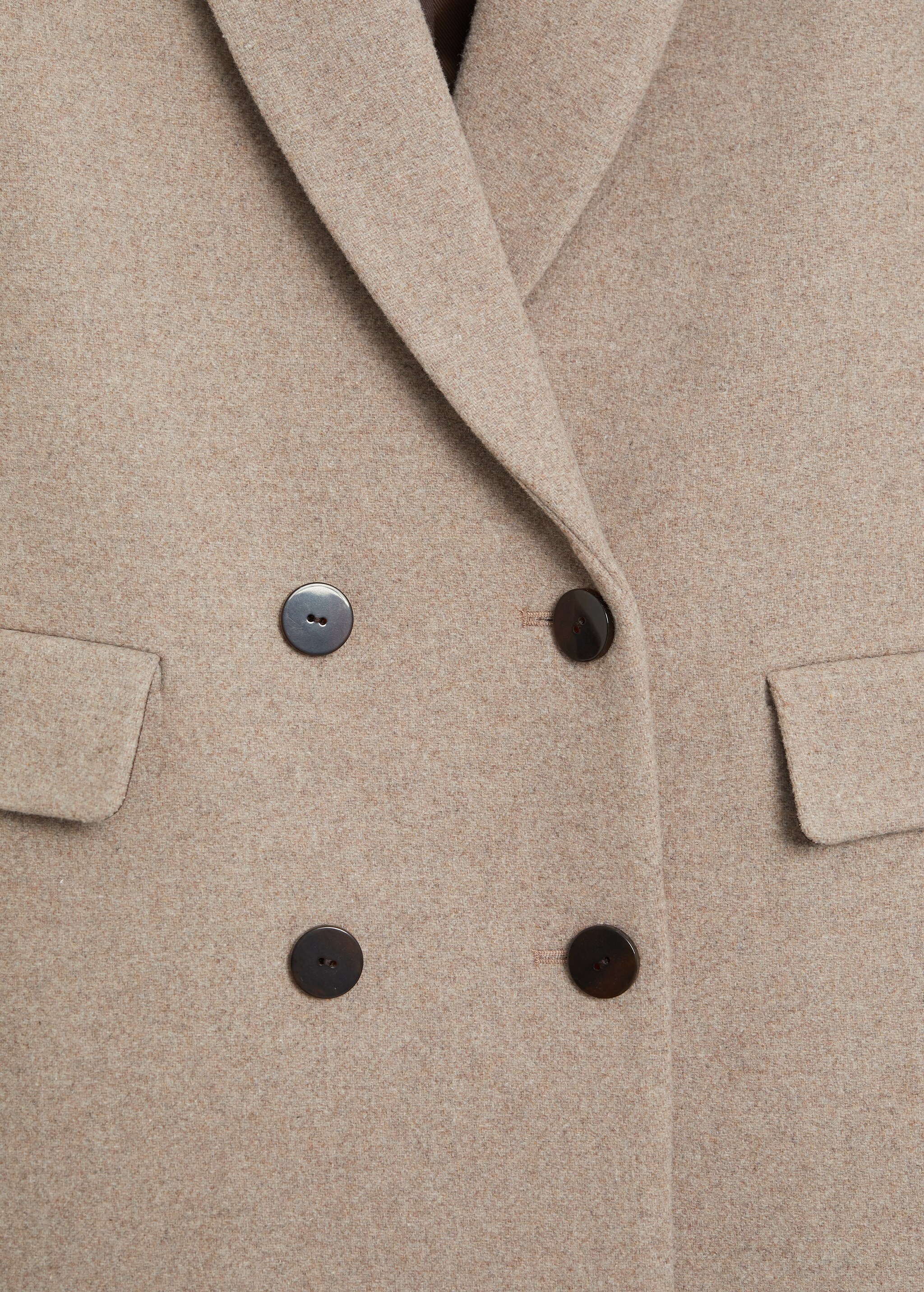 Double-breasted wool coat - Details of the article 8