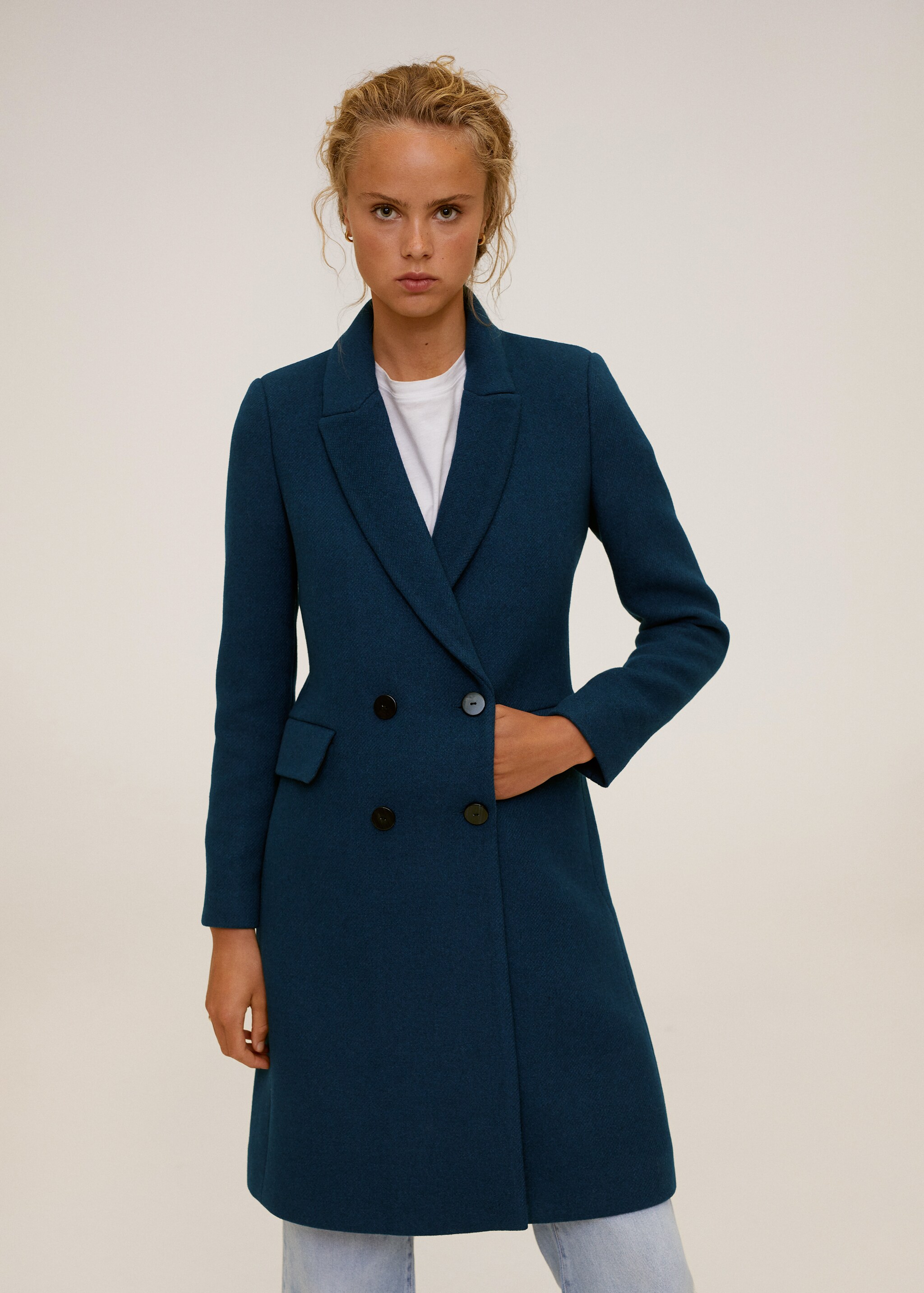 Double-breasted wool coat - Details of the article 2