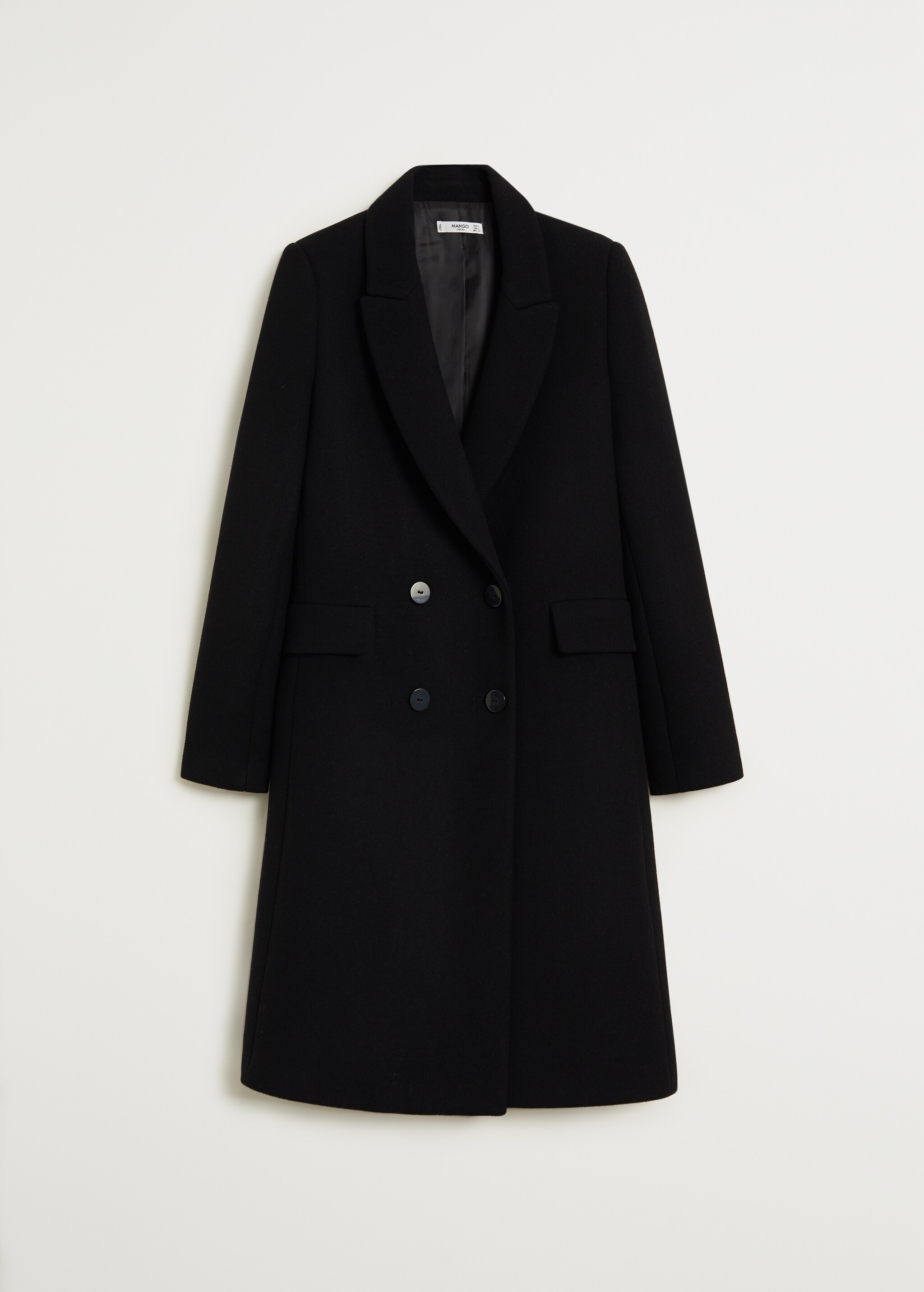 Double-breasted wool coat - Article without model