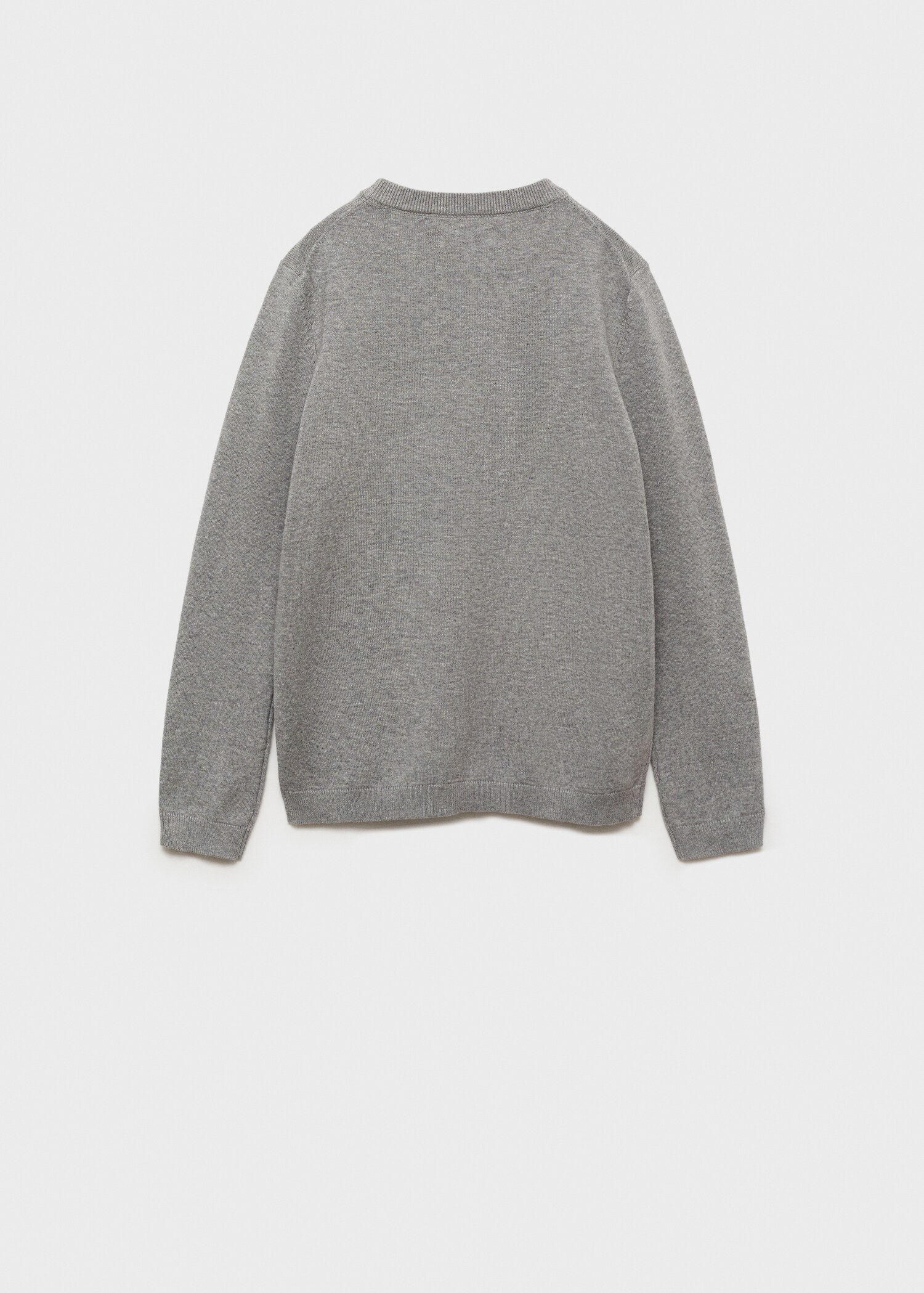 Knit cotton sweater - Reverse of the article