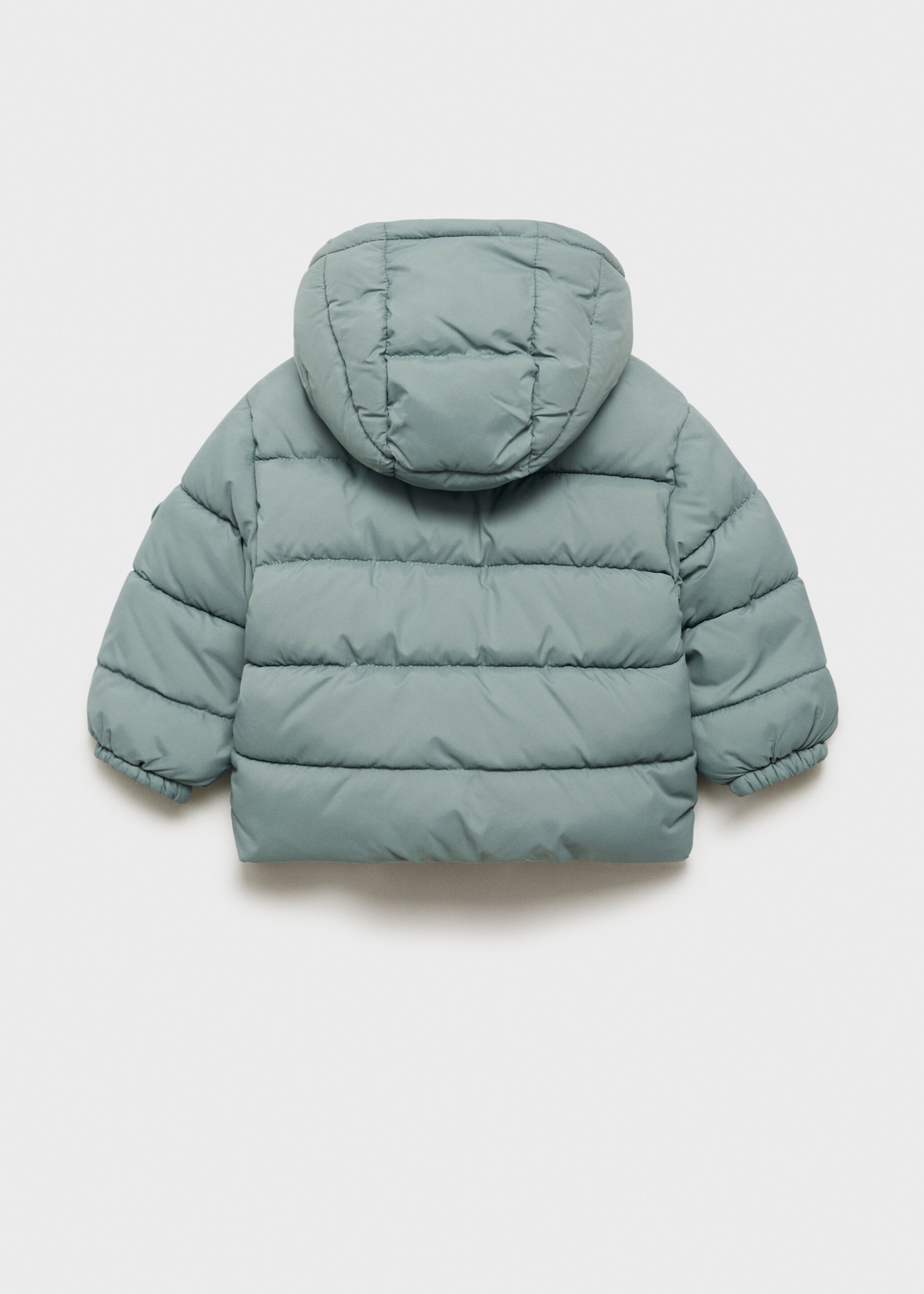 Anorak matelassé capuche - Verso de l’article, Vert menthe. Ref: 77094435-00.