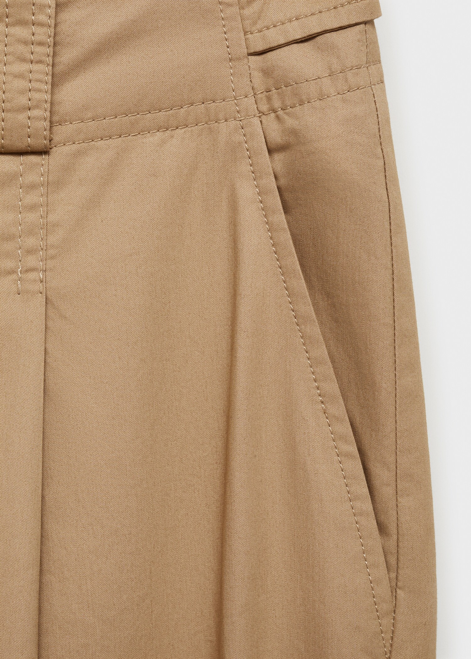 Wideleg pleated trousers - Details of the article 0