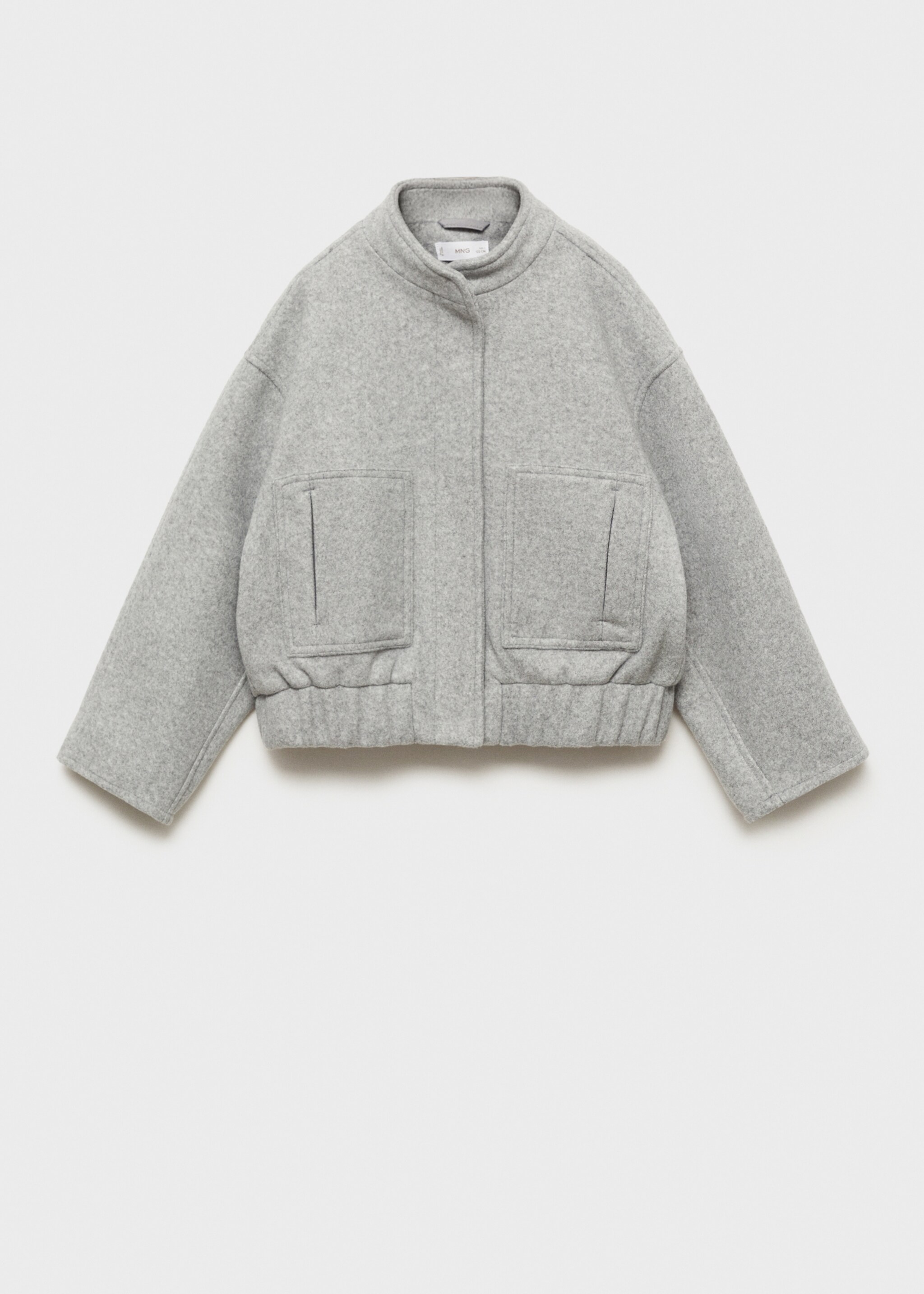 Bomber jacket with pocket - Article without model, Grey. Ref: 77094440-00.