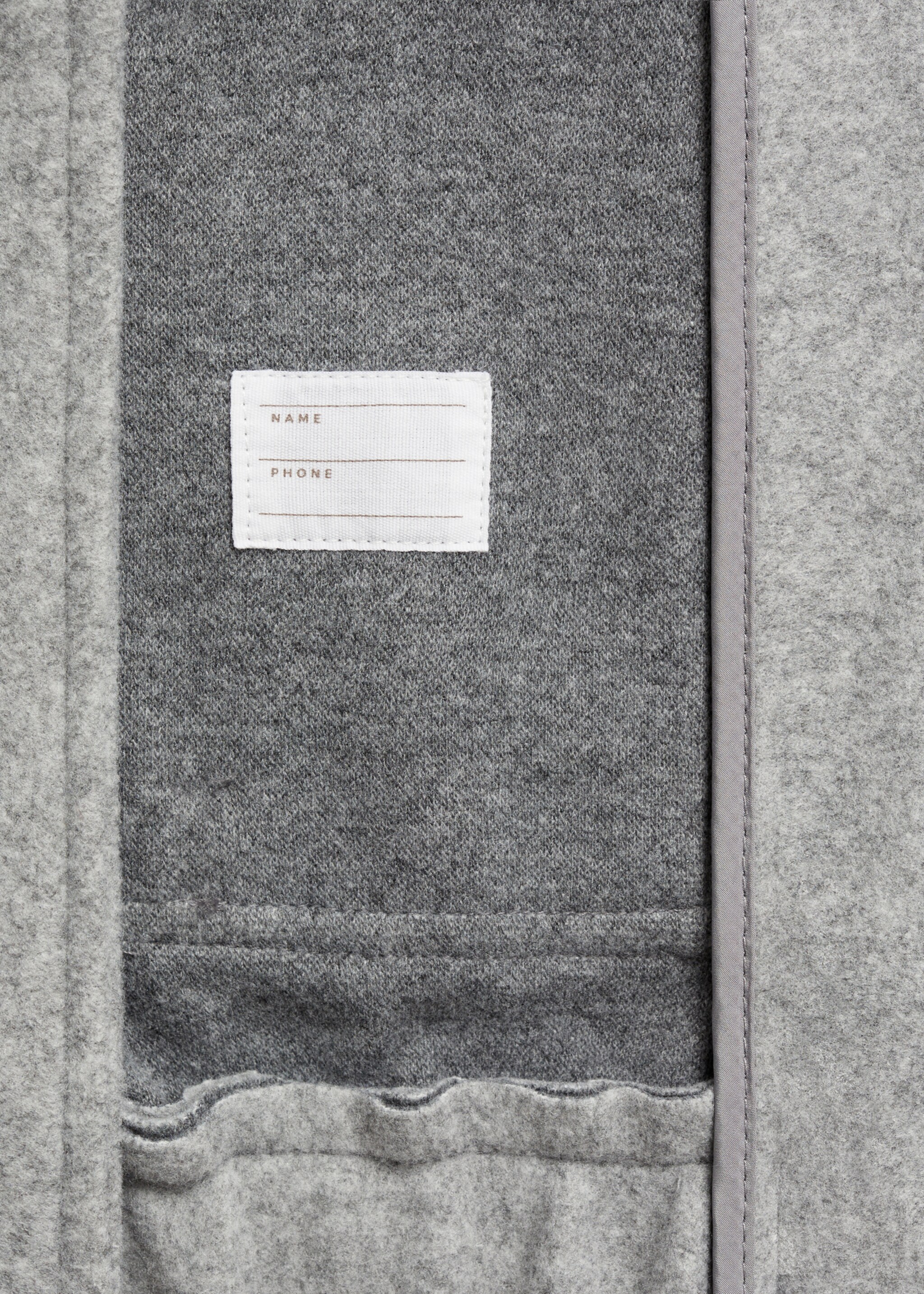 Bomber jacket with pocket - Details of the article 0, Grey. Ref: 77094440-00.