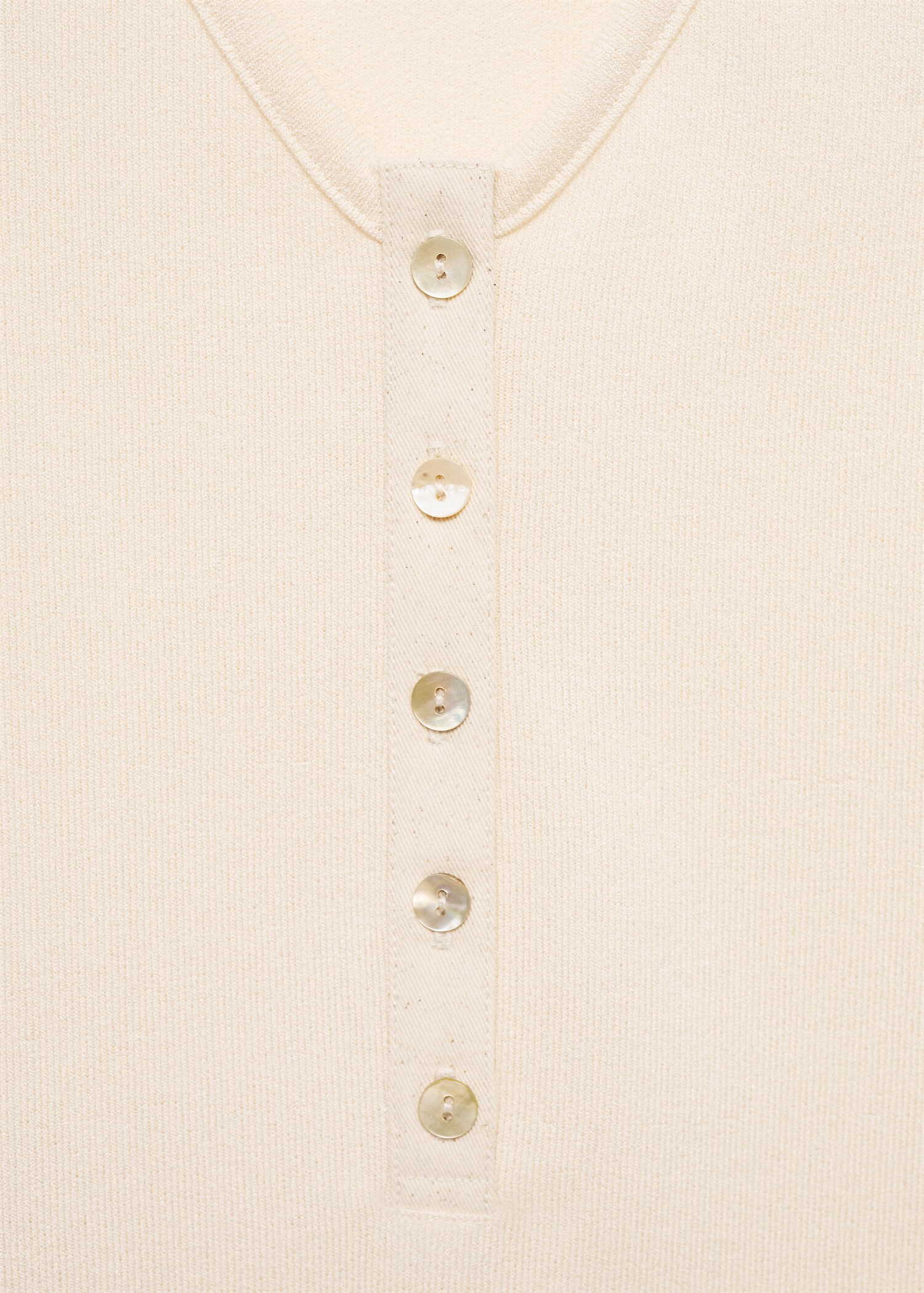V-neck bodysuit with buttons - Details of the article 0