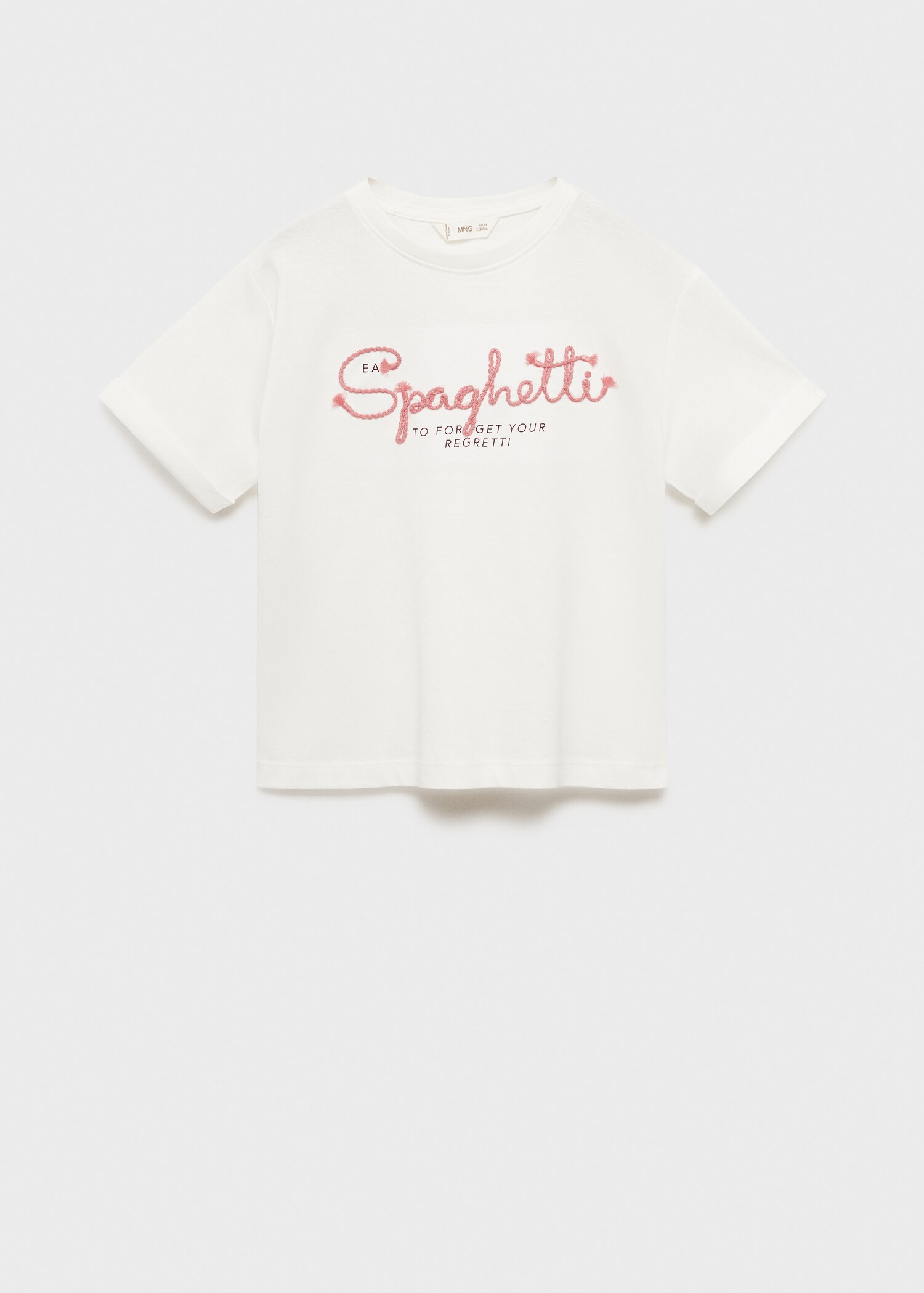 Embroidered message T-shirt - Article without model