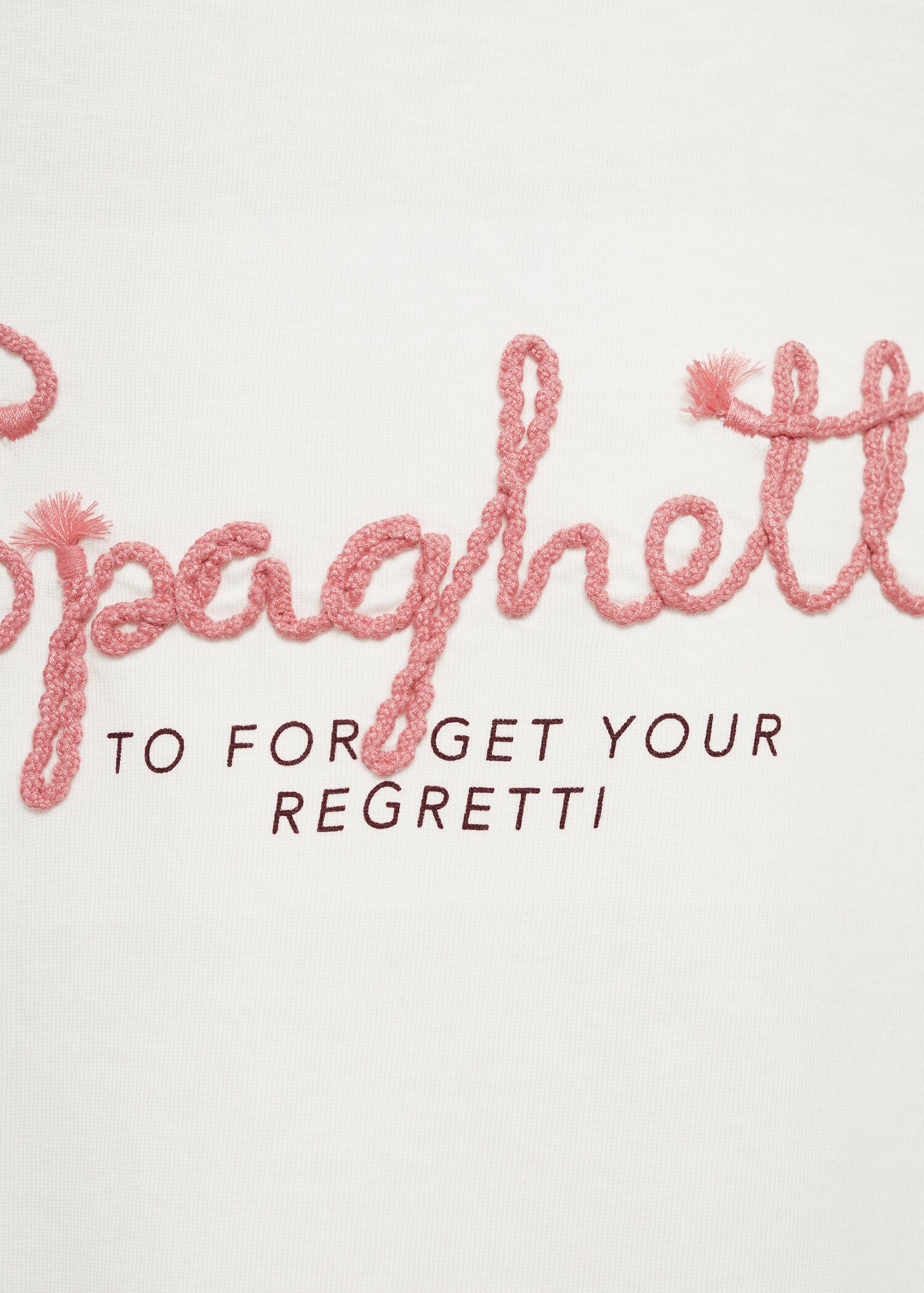 Embroidered message T-shirt - Details of the article 8