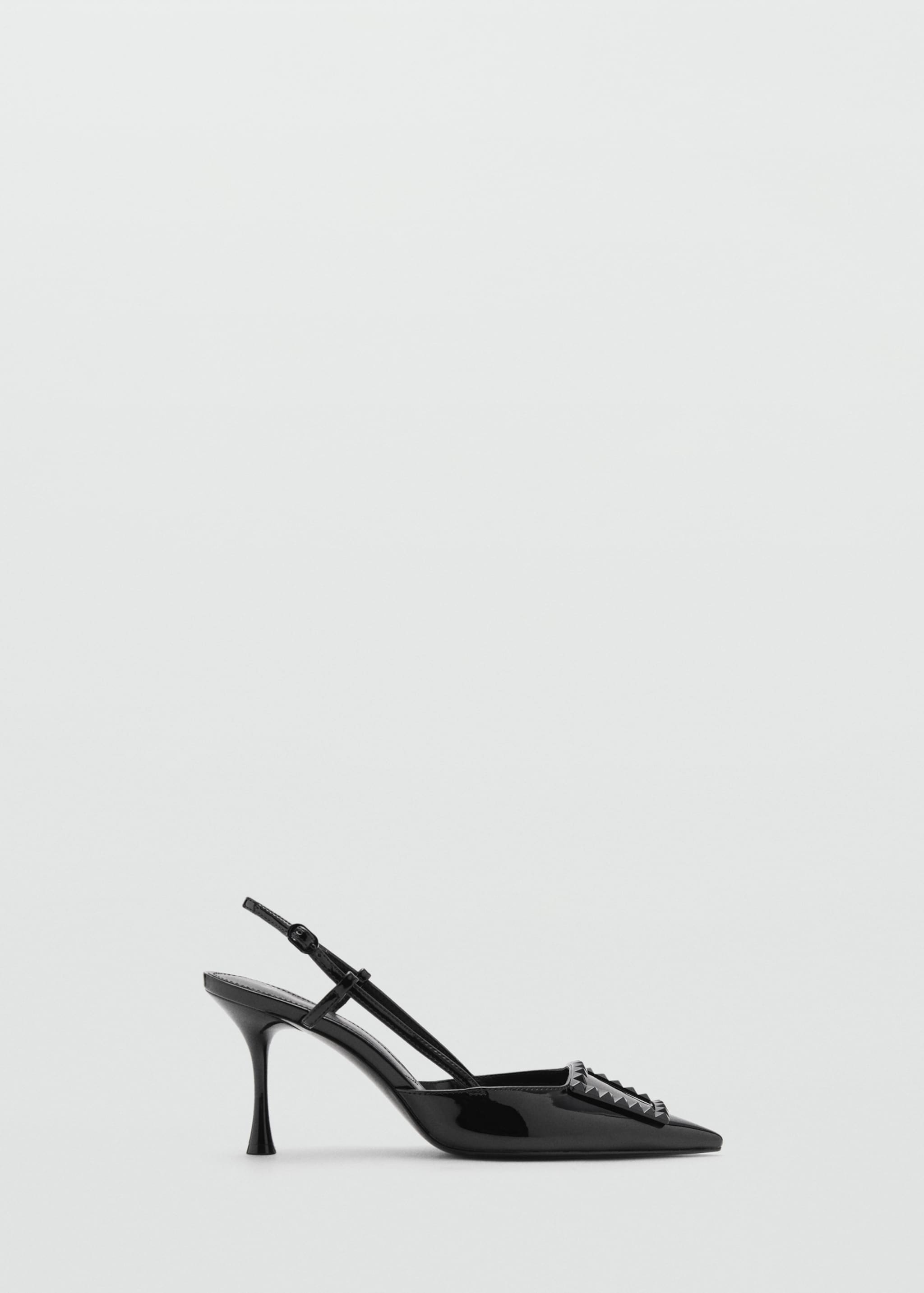 Slingpumps aus Lackleder - Artikel ohne Model, Schwarz. Ref: 77094447-00.