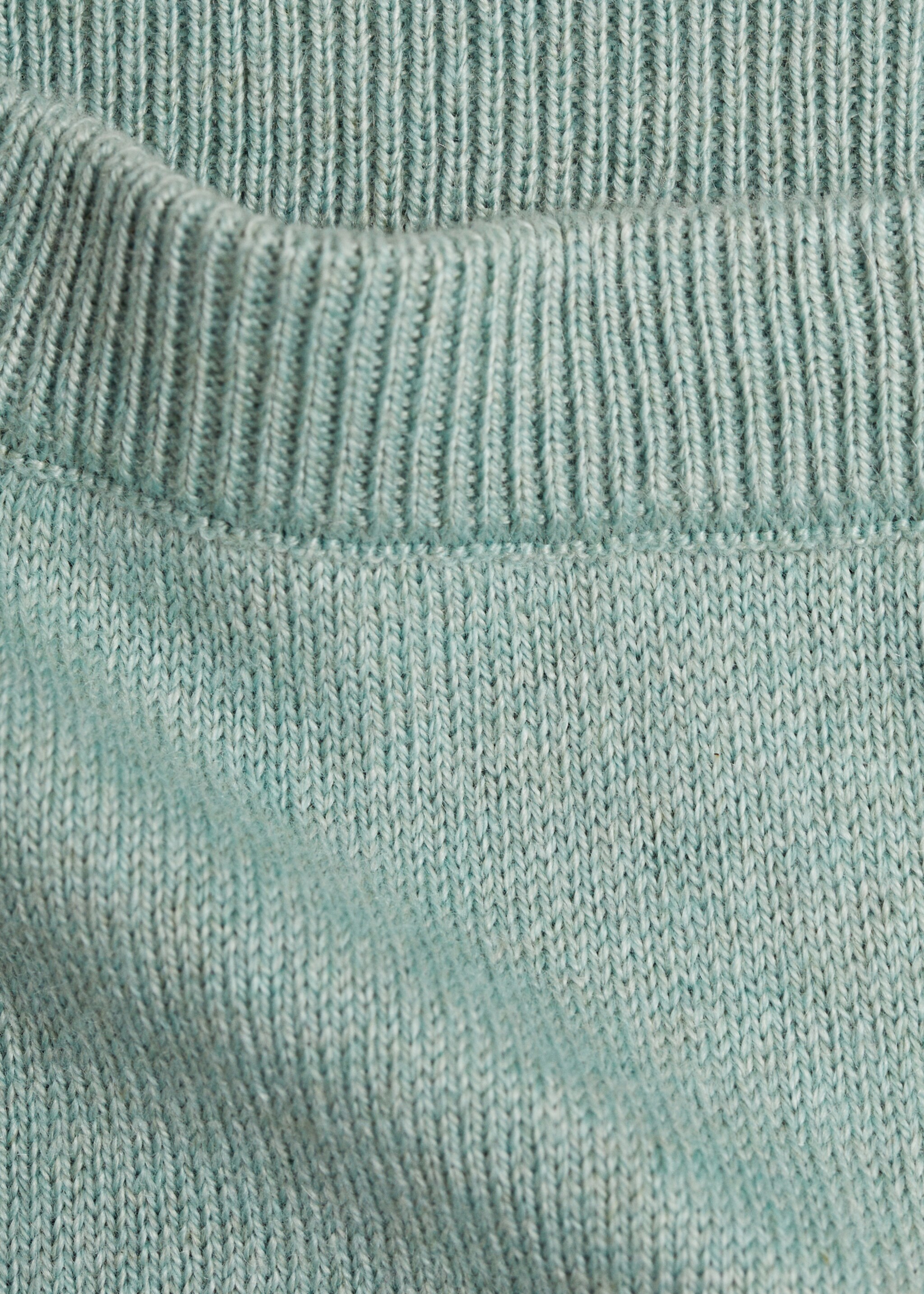 Cotton footed trousers - Details of the article 0, Green. Ref: 77094449-00.
