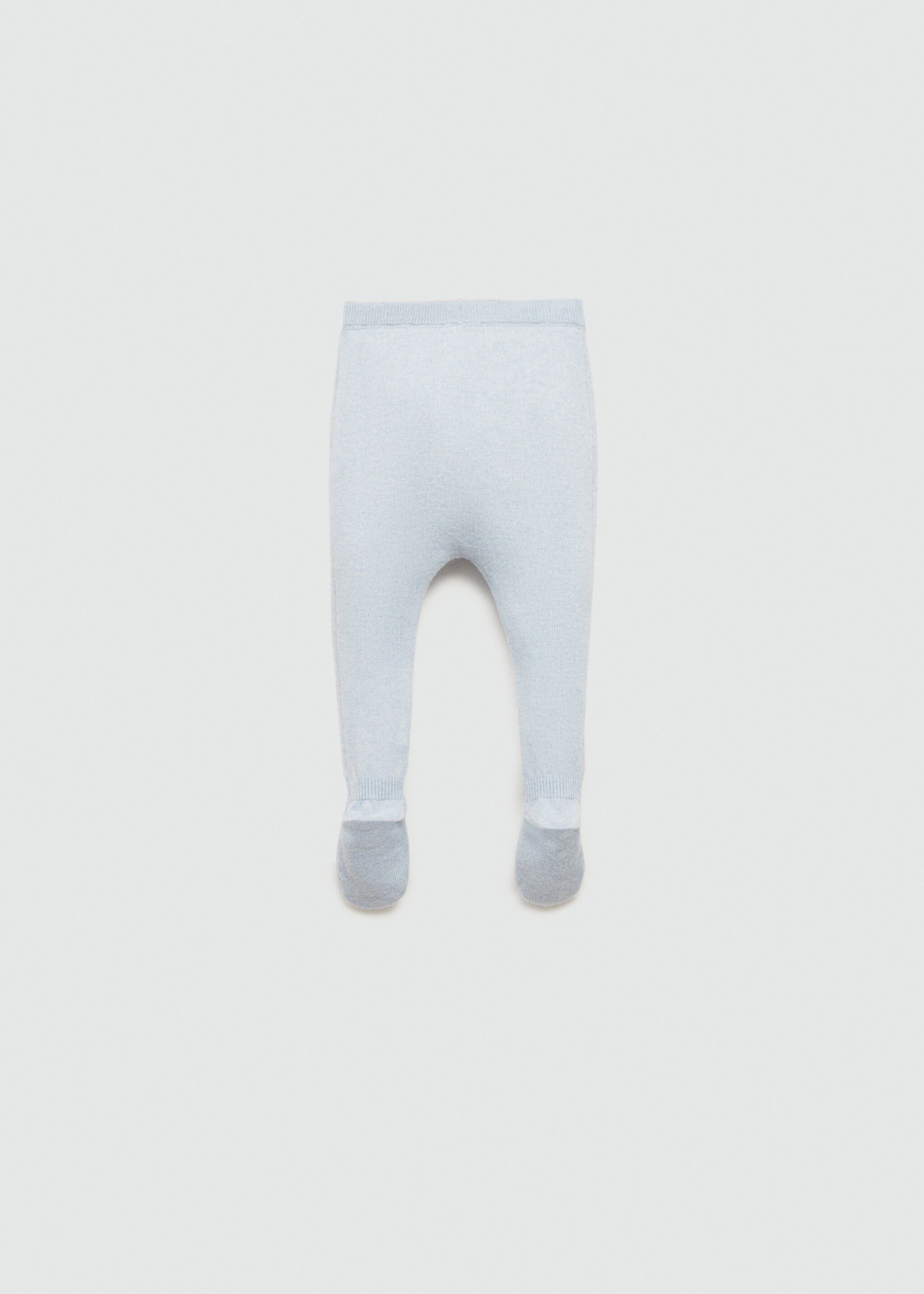 Cotton footed trousers - Reverse of the article, Sky Blue. Ref: 77094449-00.