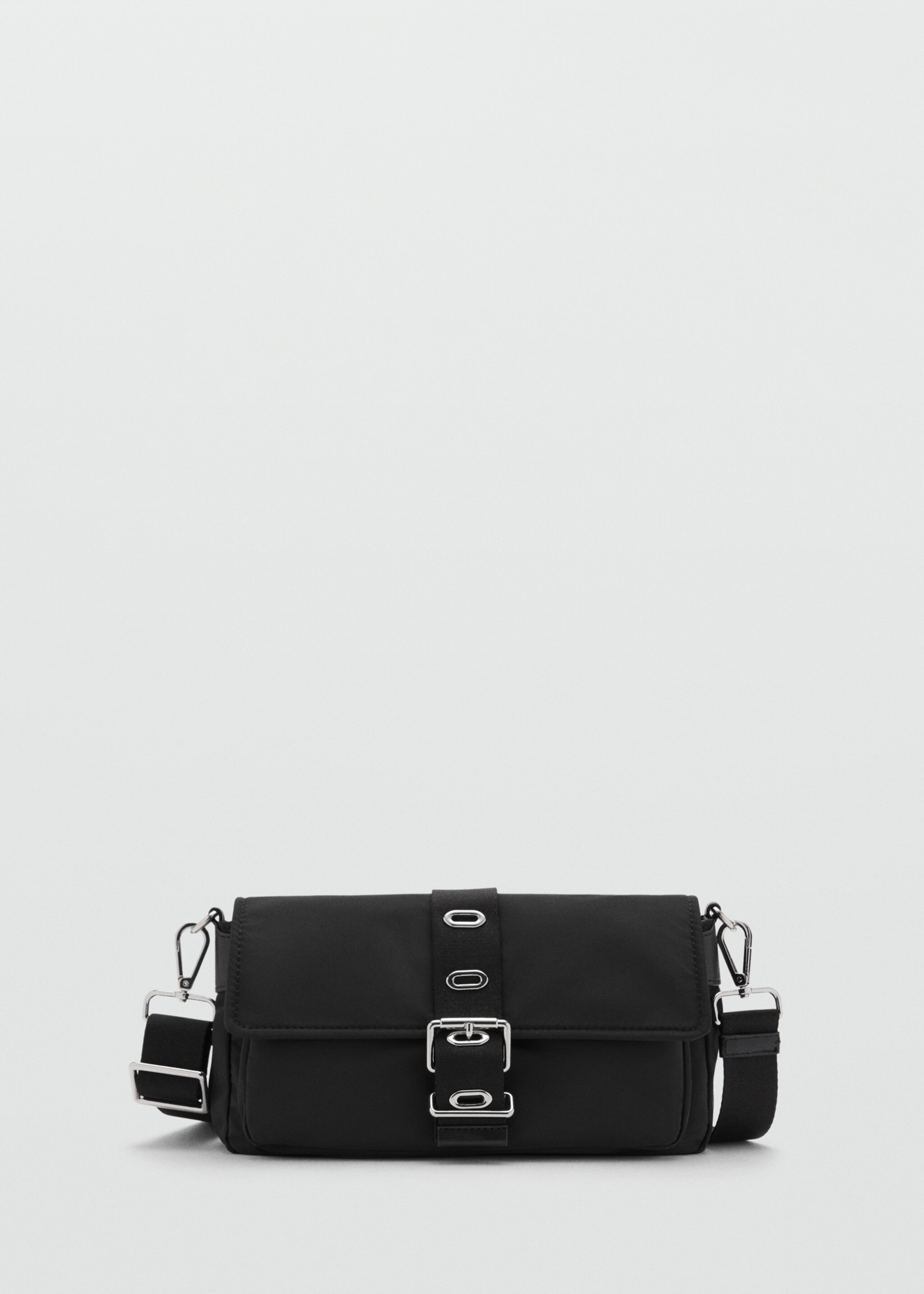 Shoulder bag with buckle - Article without model, Black. Ref: 77094450-00.