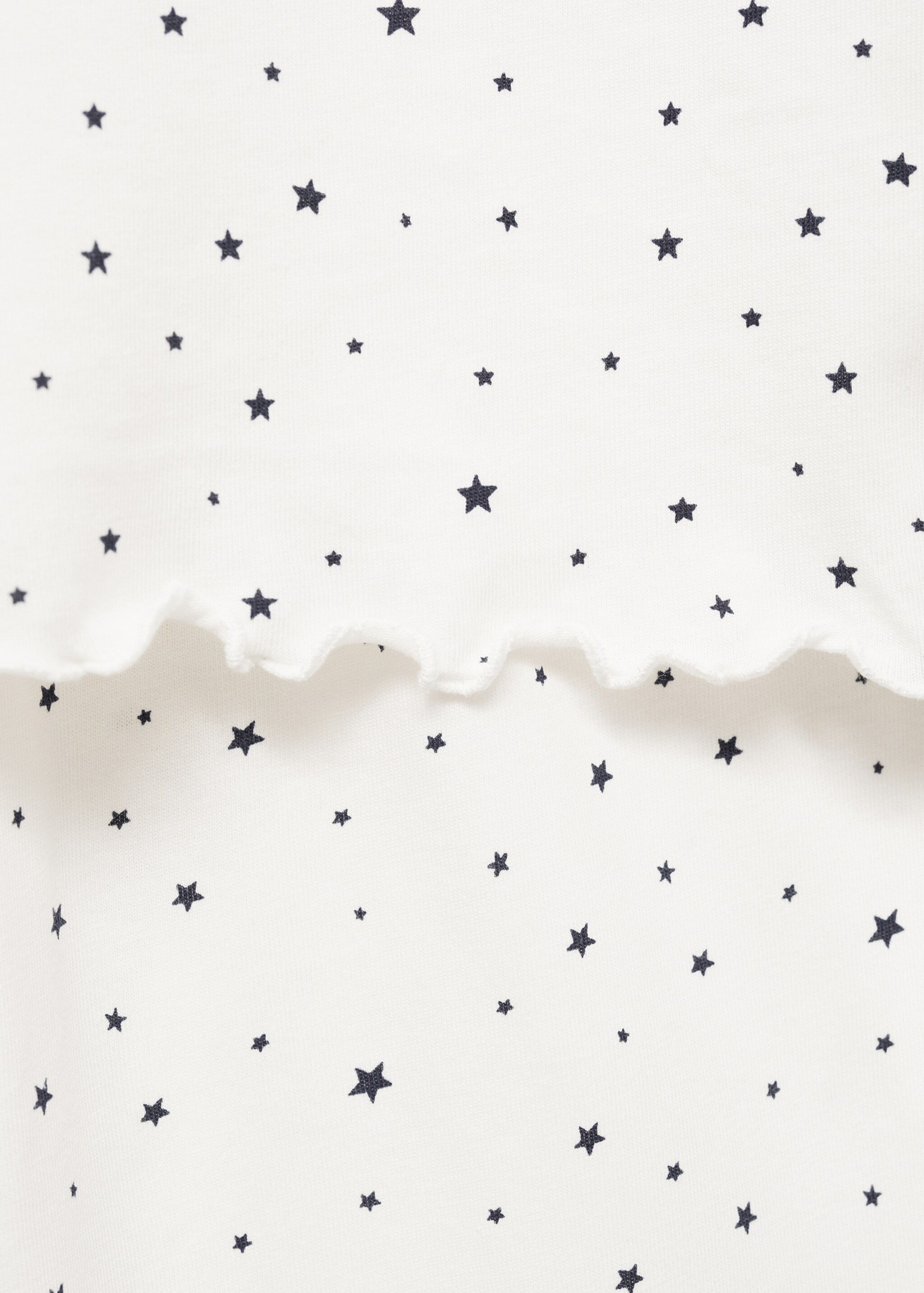 Long star-print pyjamas - Details of the article 0, Off White. Ref: 77094452-00.