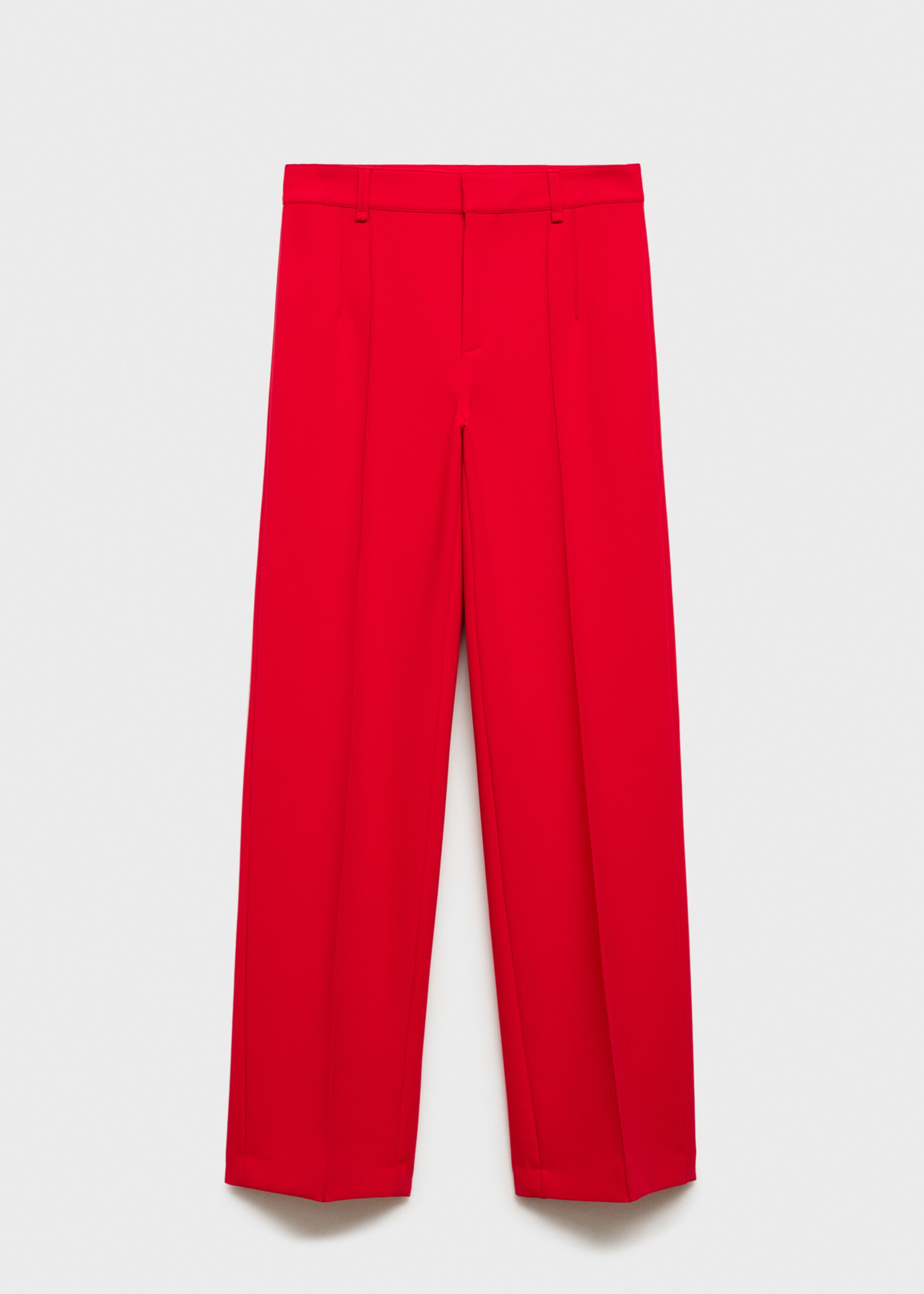 Gerade Hose mit Ziernähten - Artikel ohne Model, Rot. Ref: 77094453-00.