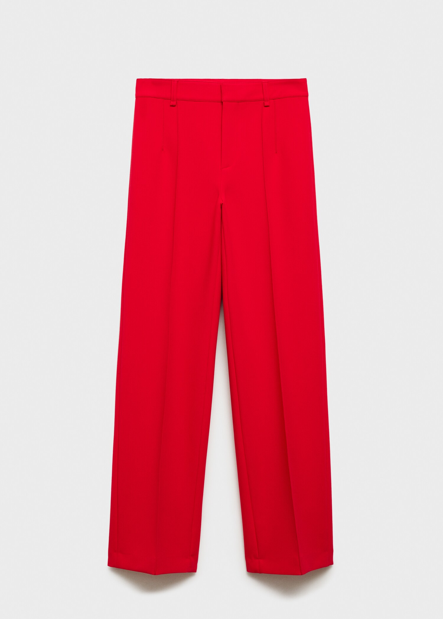 Straight-fit trousers with decorative seams - Article without model