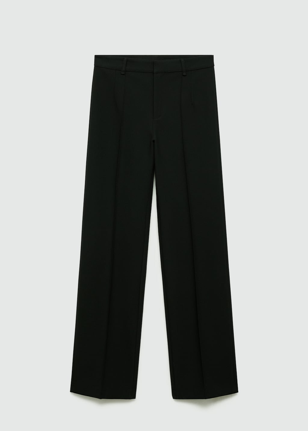 Straight-fit pants with decorative seams - Women | MANGO OUTLET USA