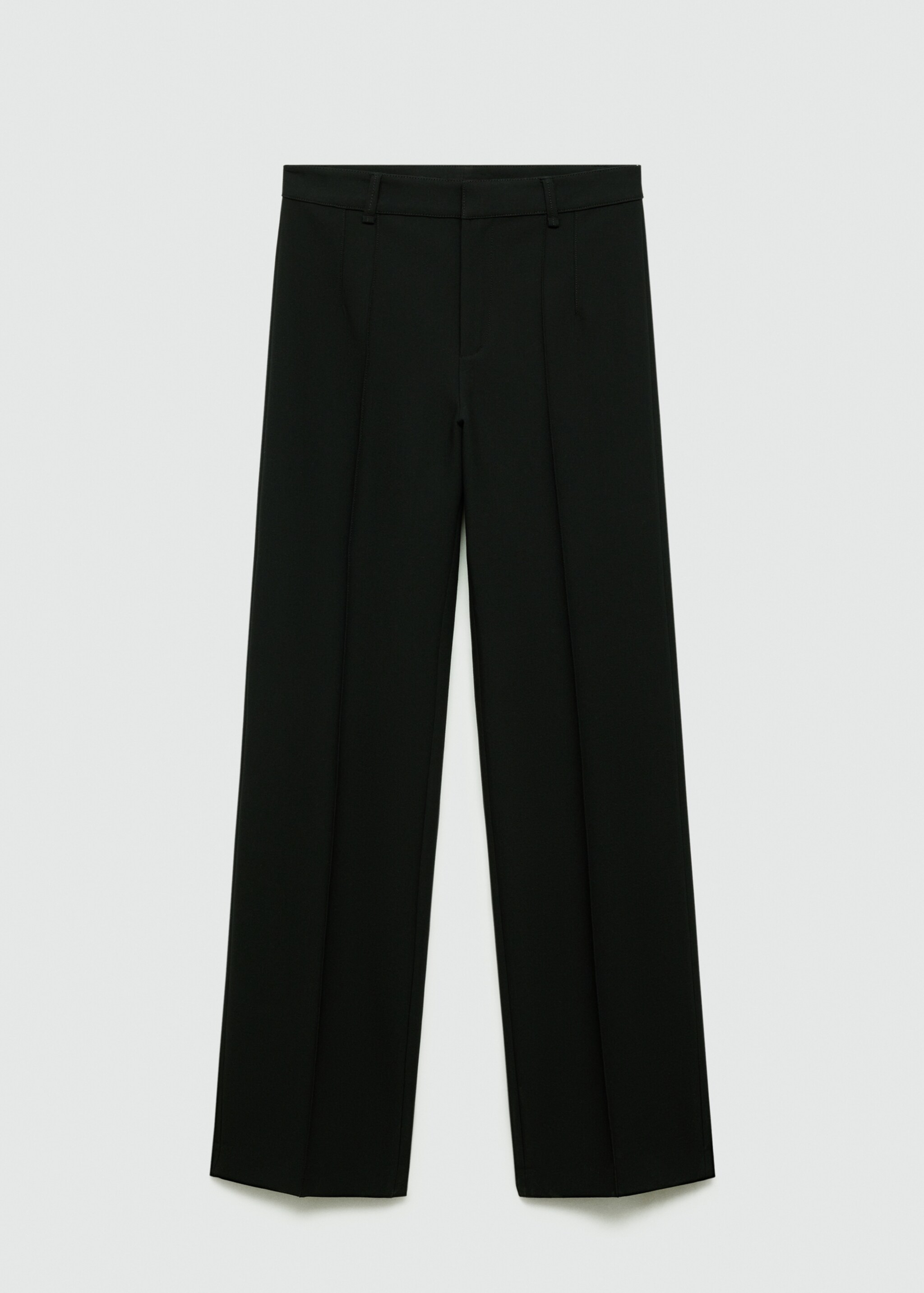 Pantaloni dritti cuciture decorative - Articolo senza modello, Nero. Ref: 77094453-00.