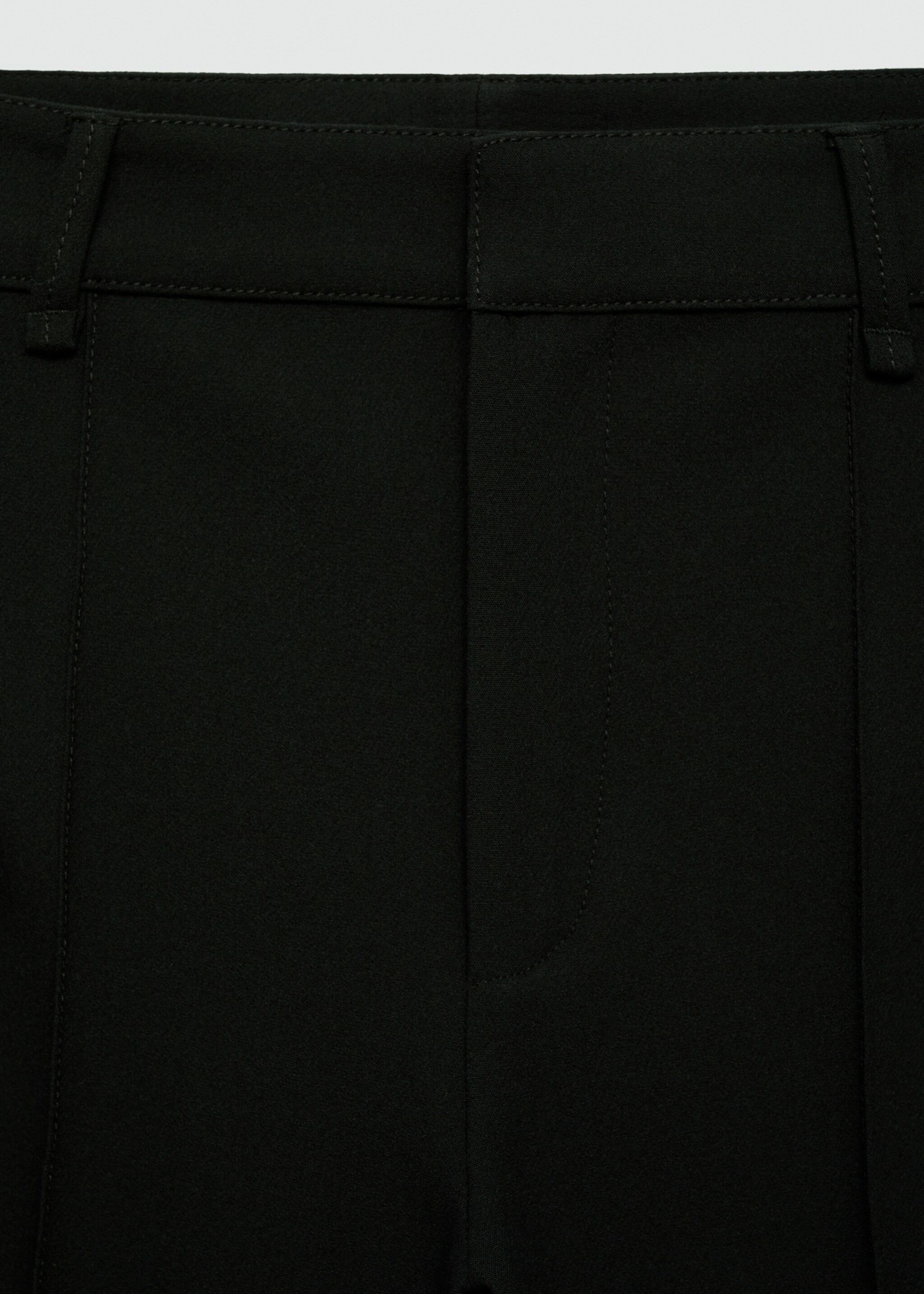 Pantaloni dritti cuciture decorative - Dettaglio dell'articolo 8, Nero. Ref: 77094453-00.
