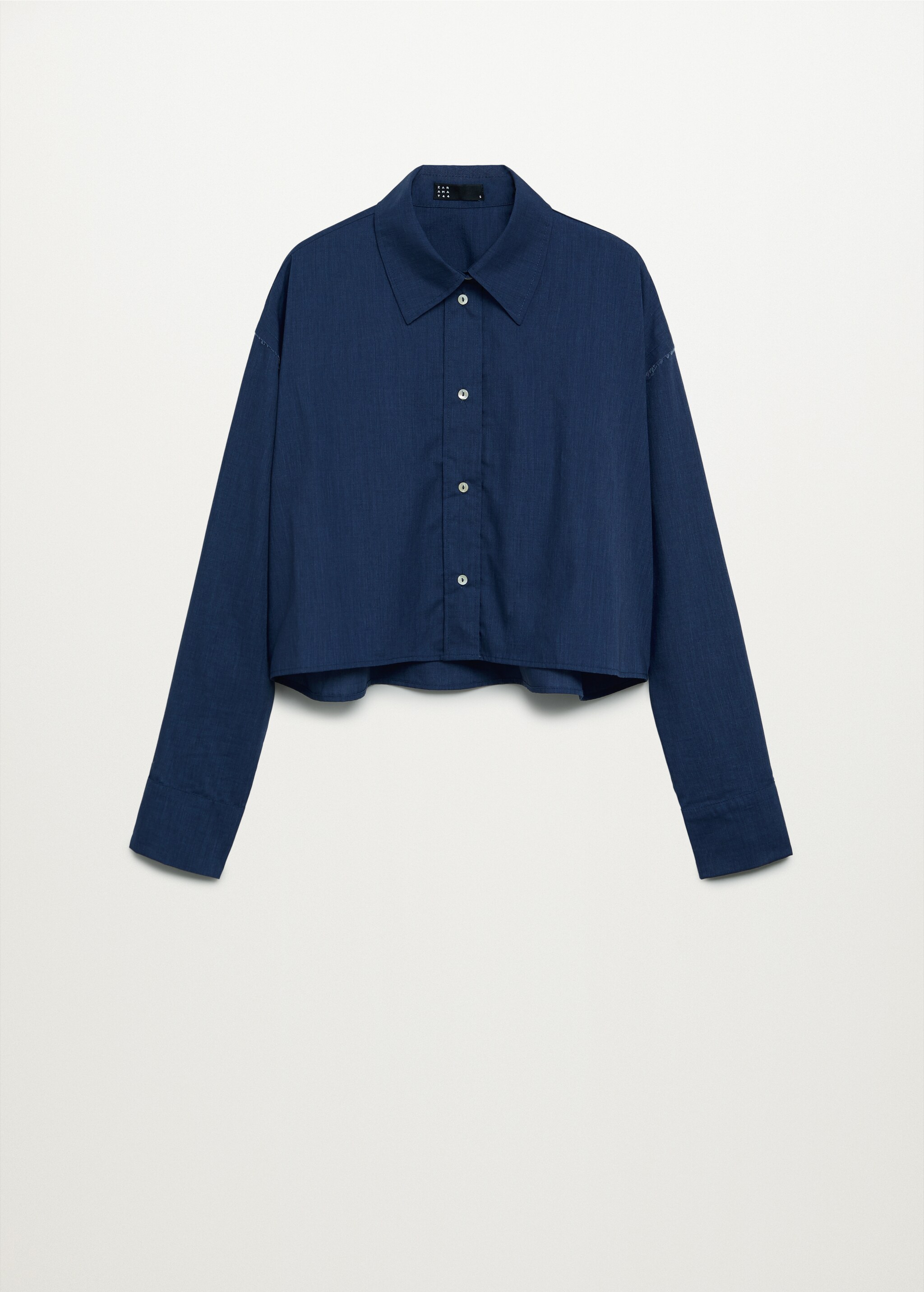 Bavlněná košile crop - Zboží bez modelu