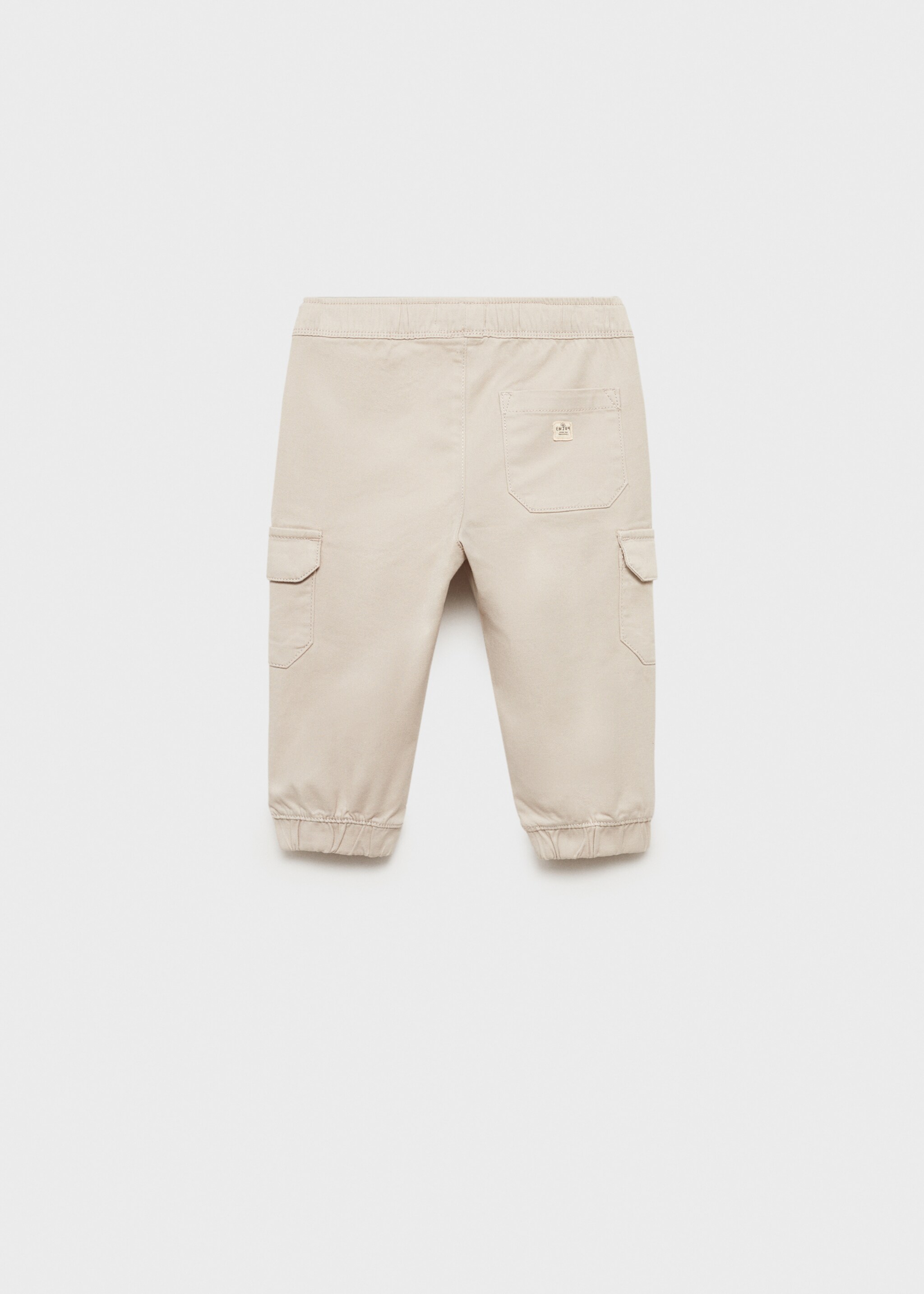 Joggerpants im Cargo-Stil - Rückseite des Artikels, Eisgrau. Ref: 77094759-00.