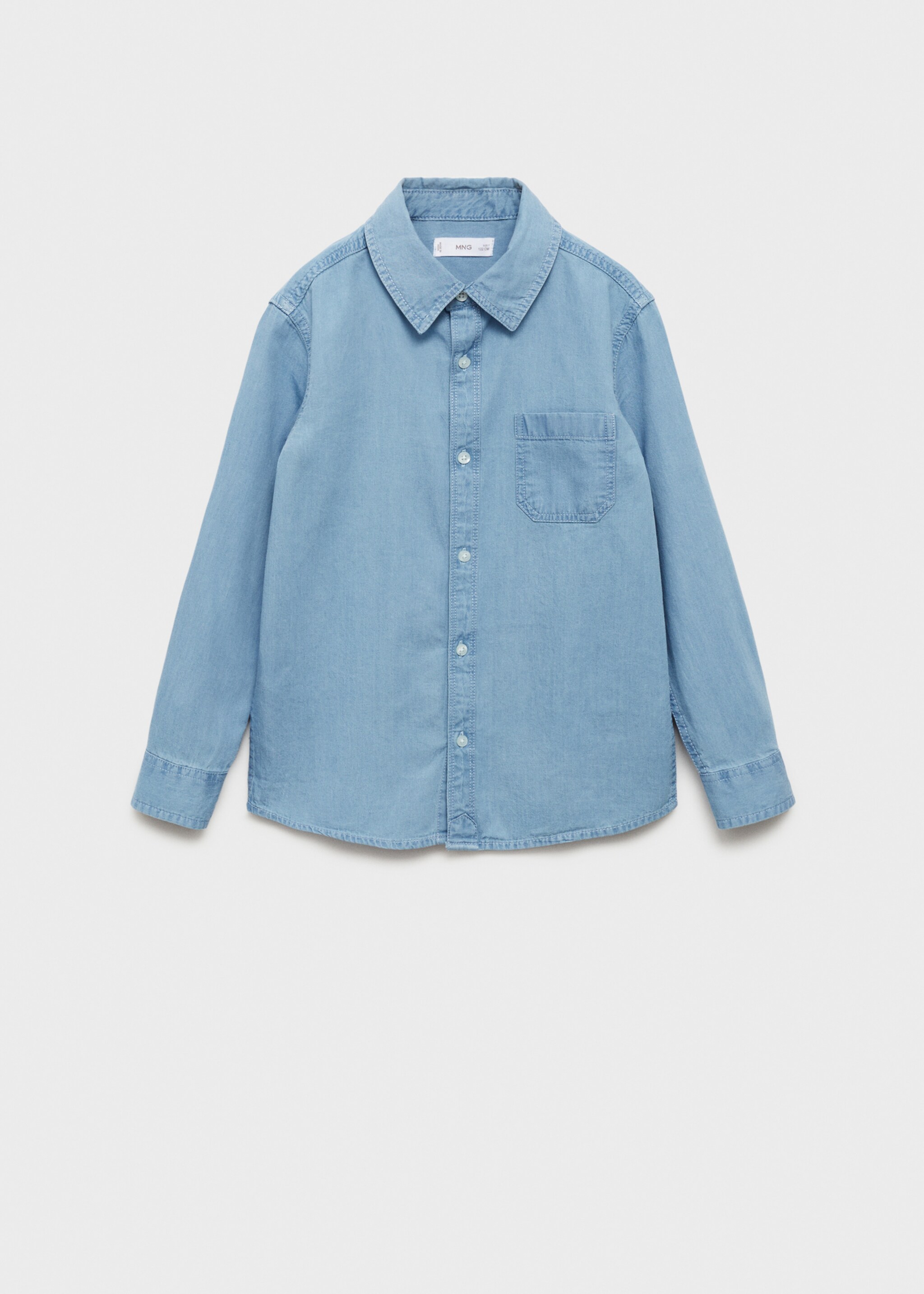 Camisa regular fit denim - Artículo sin modelo, Azul medio. Ref: 77094761-00.