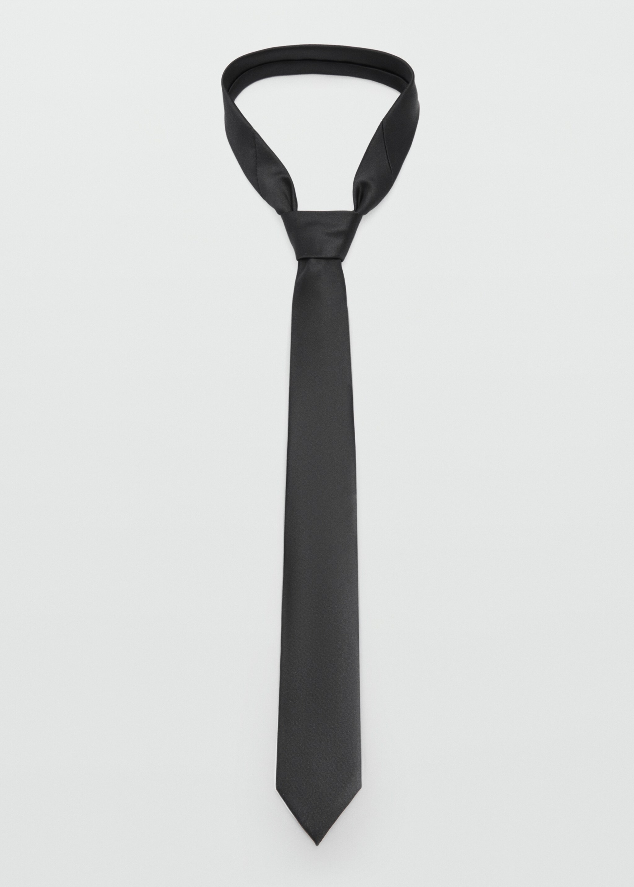 Narrow tie - Article without model, Black. Ref: 77094762-00.