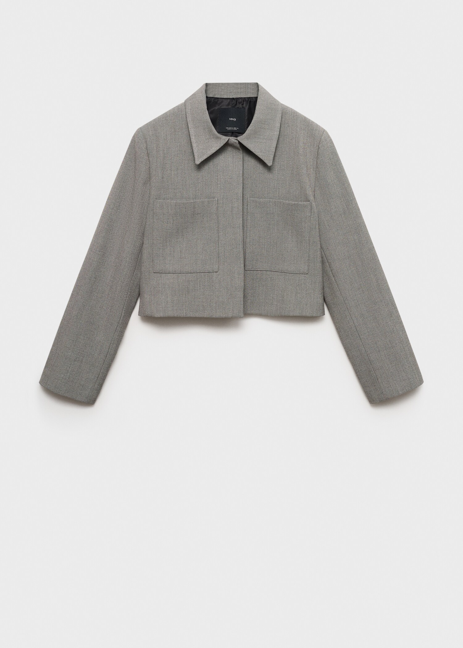 Kabátek crop s kapsami - Zboží bez modelu