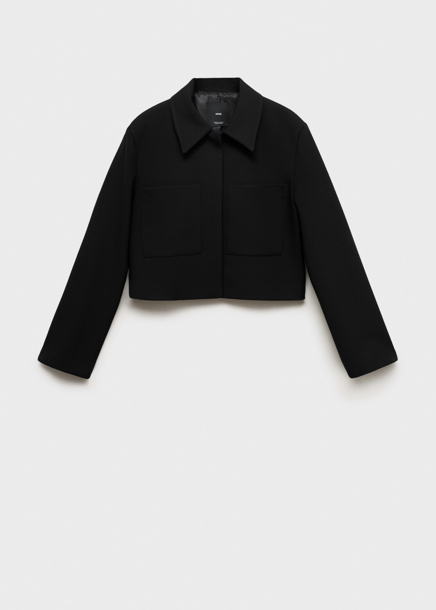 Kabátek crop s kapsami - Zboží bez modelu