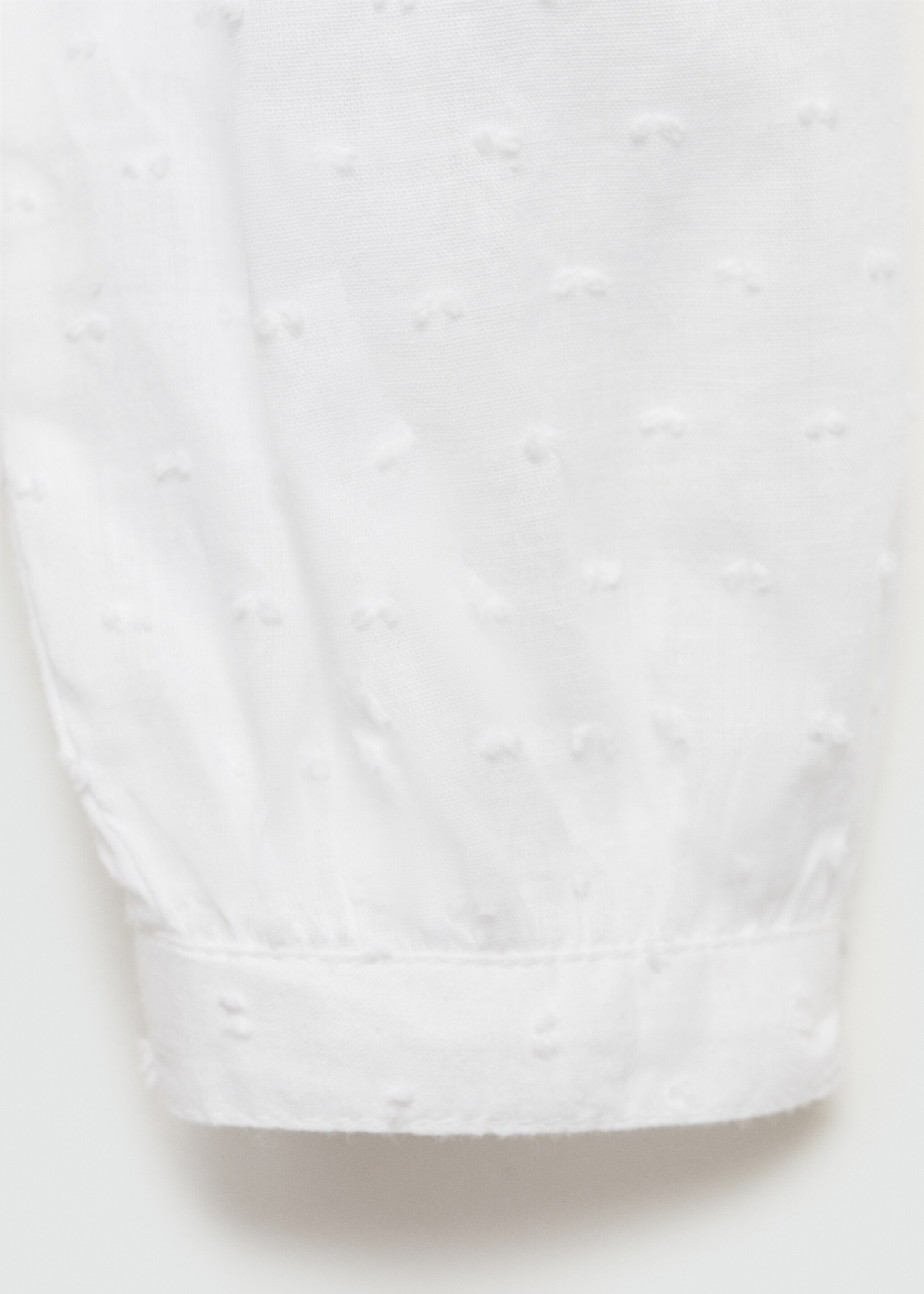 Brusa cotó brodats - Detall de l'article 0, Blanc. Ref: 77094764-00.