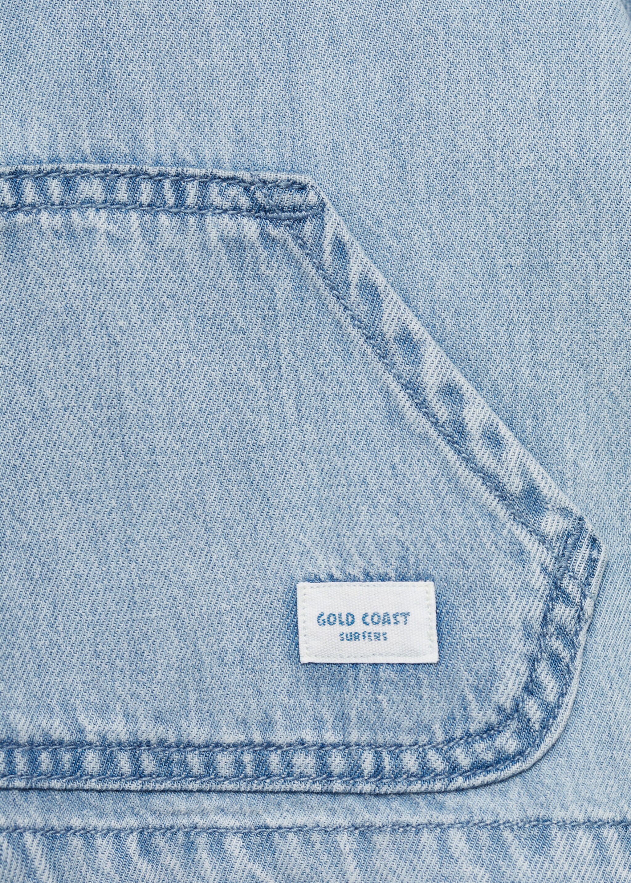 Cazadora denim bolsillo canguro - Detalle del artículo 0