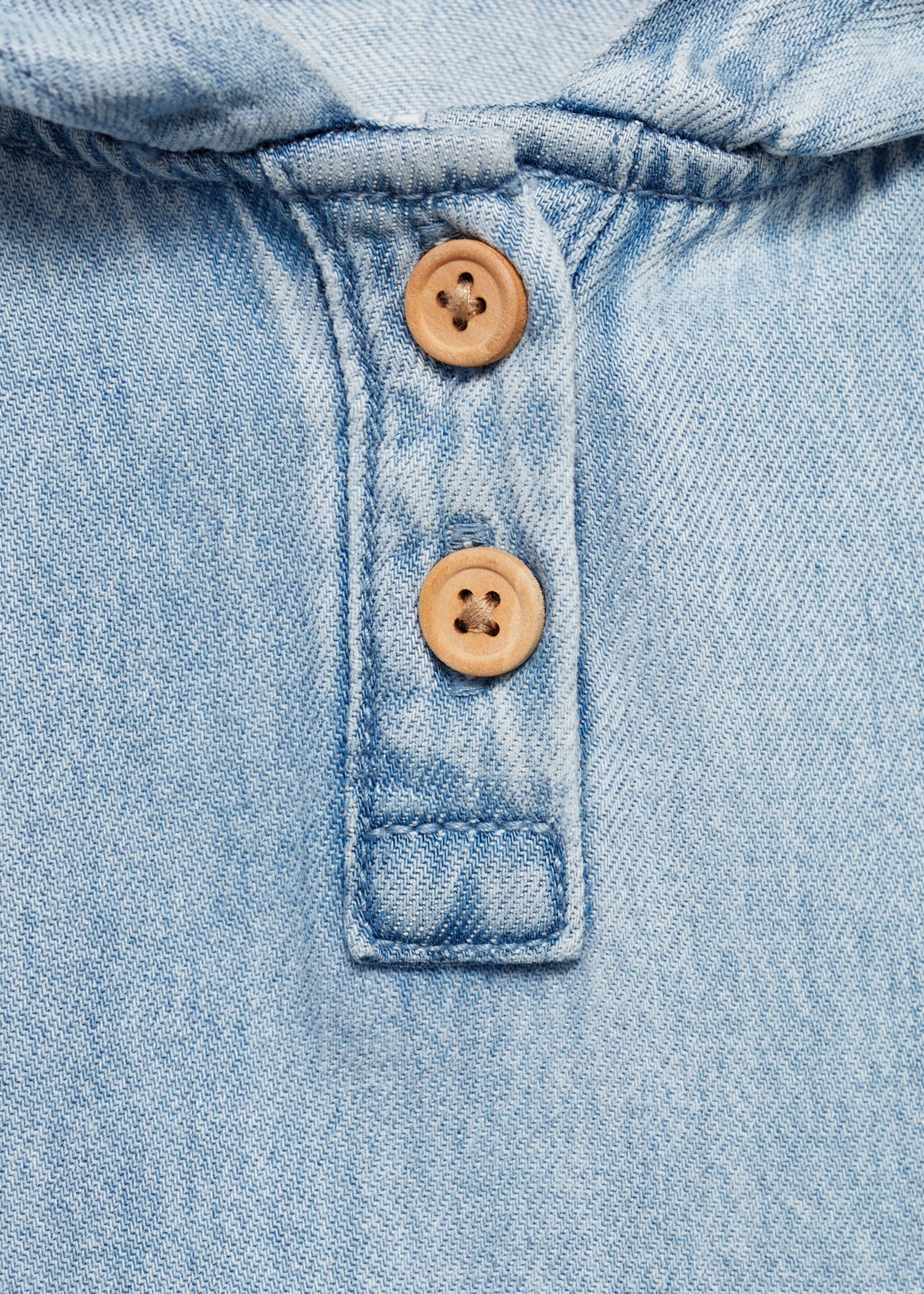 Cazadora denim bolsillo canguro - Detalle del artículo 8