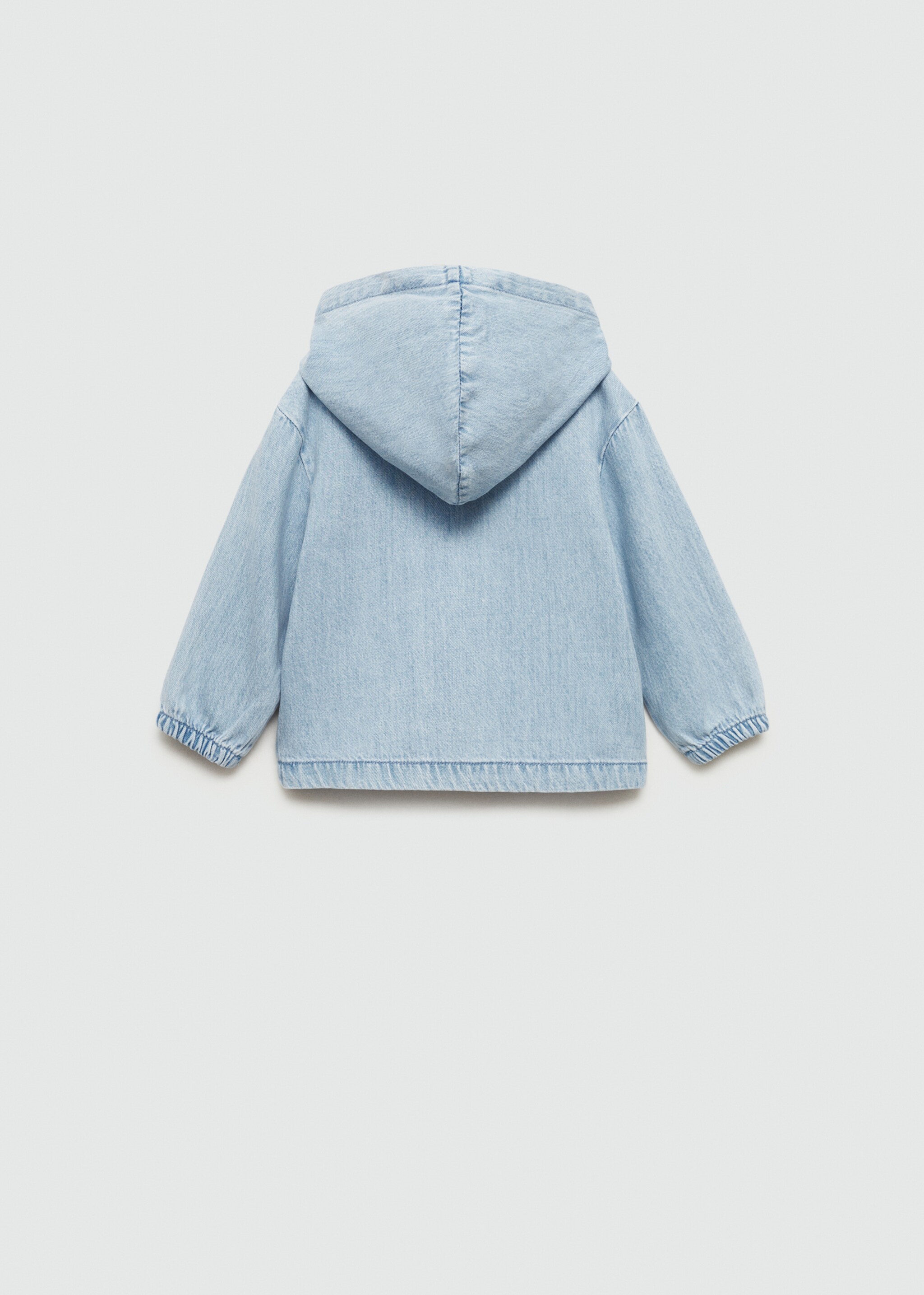 Cazadora denim bolsillo canguro - Reverso del artículo