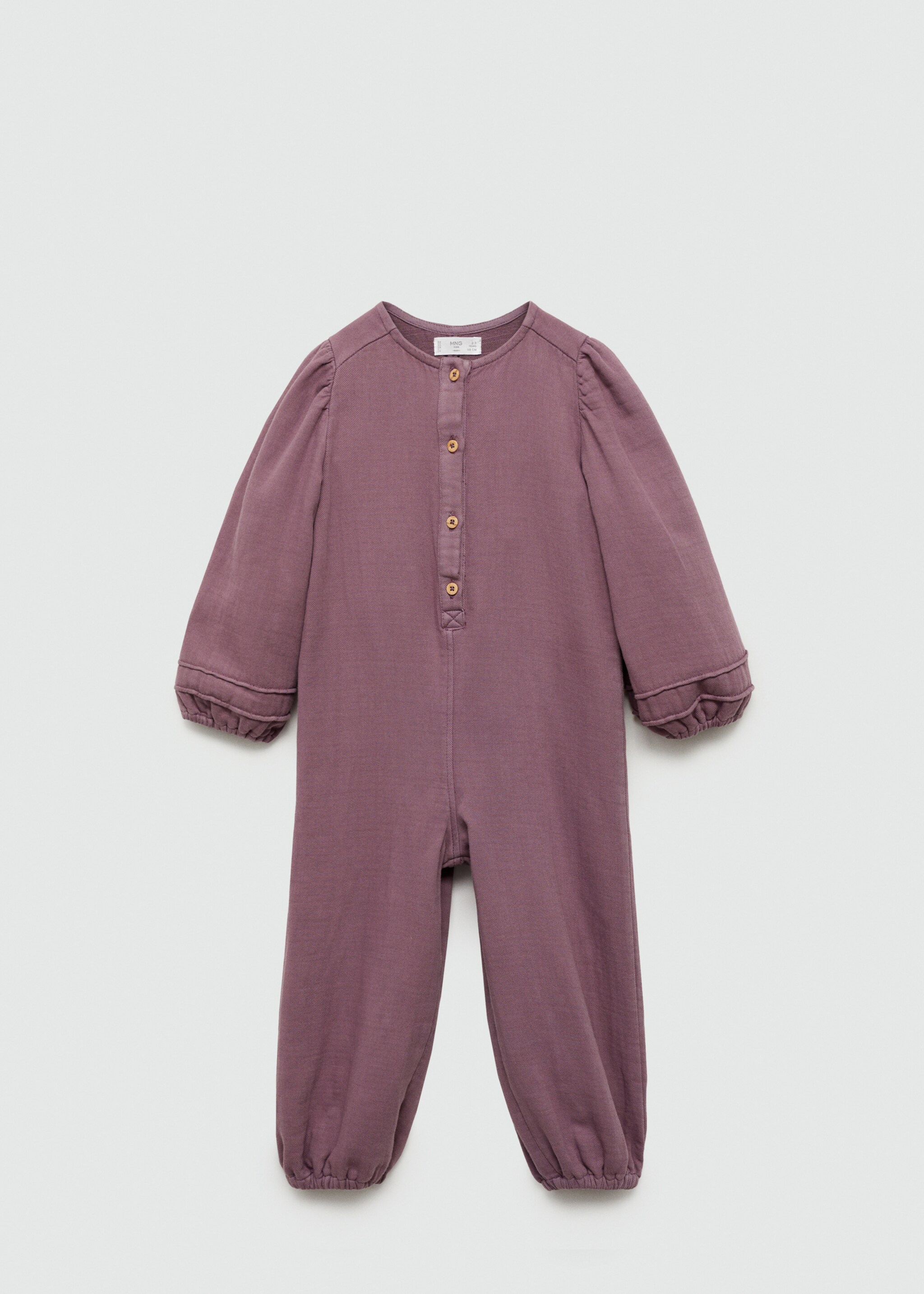 Lange katoenen jumpsuit - Artikel zonder model, Donkerrood. Ref: 77094779-00.