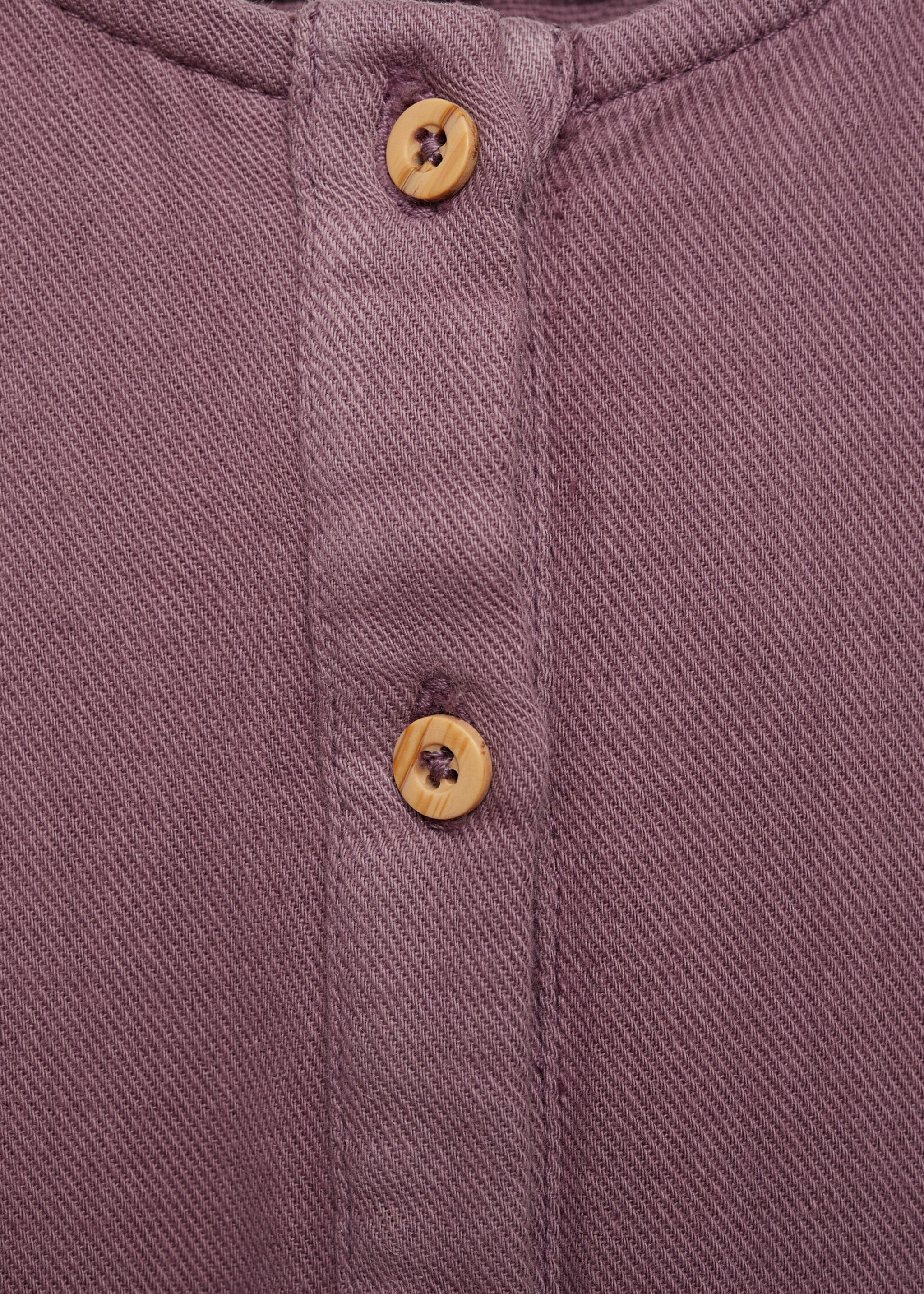 Lange katoenen jumpsuit - Detail van het artikel 0, Donkerrood. Ref: 77094779-00.