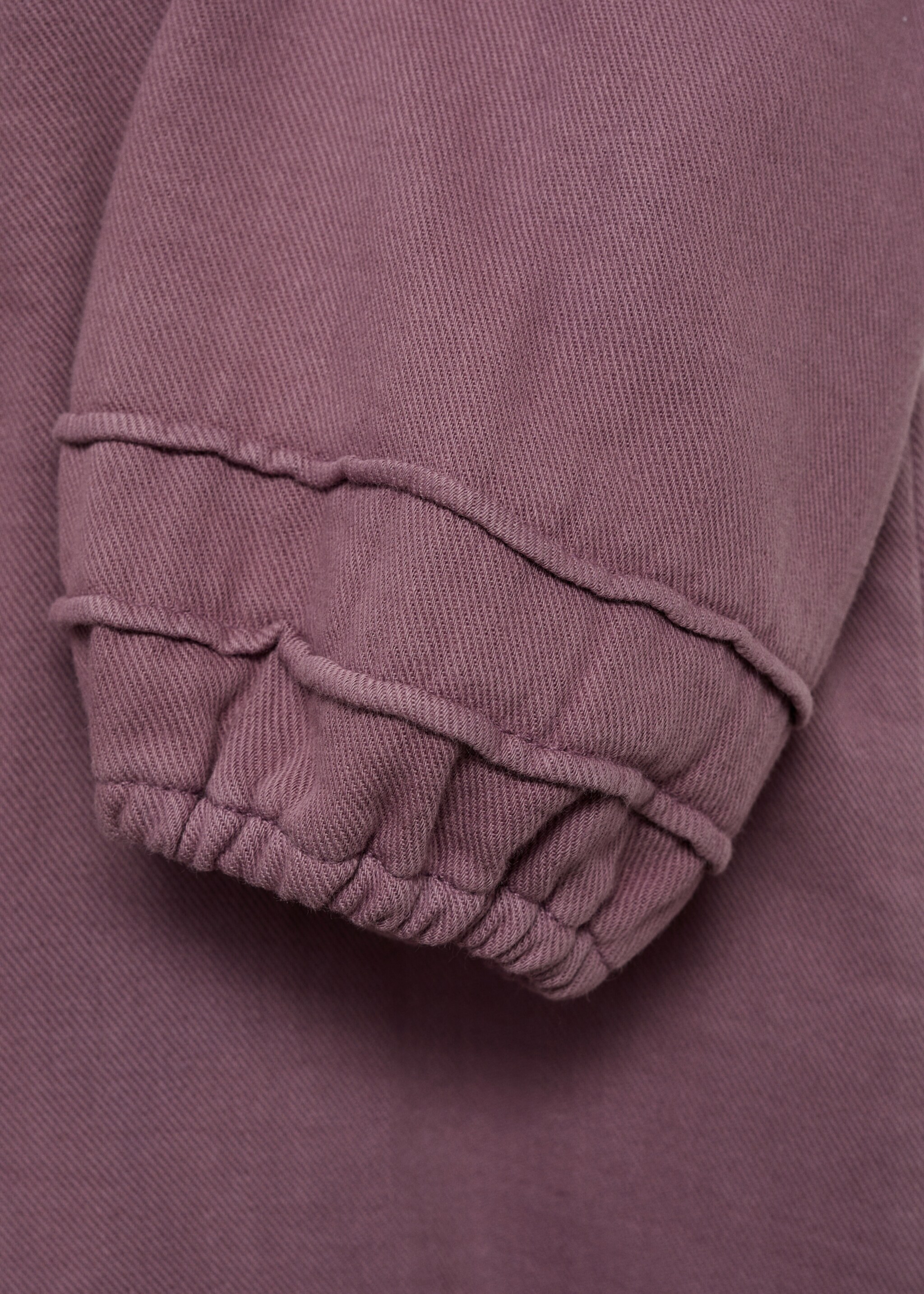 Lange katoenen jumpsuit - Detail van het artikel 8, Donkerrood. Ref: 77094779-00.