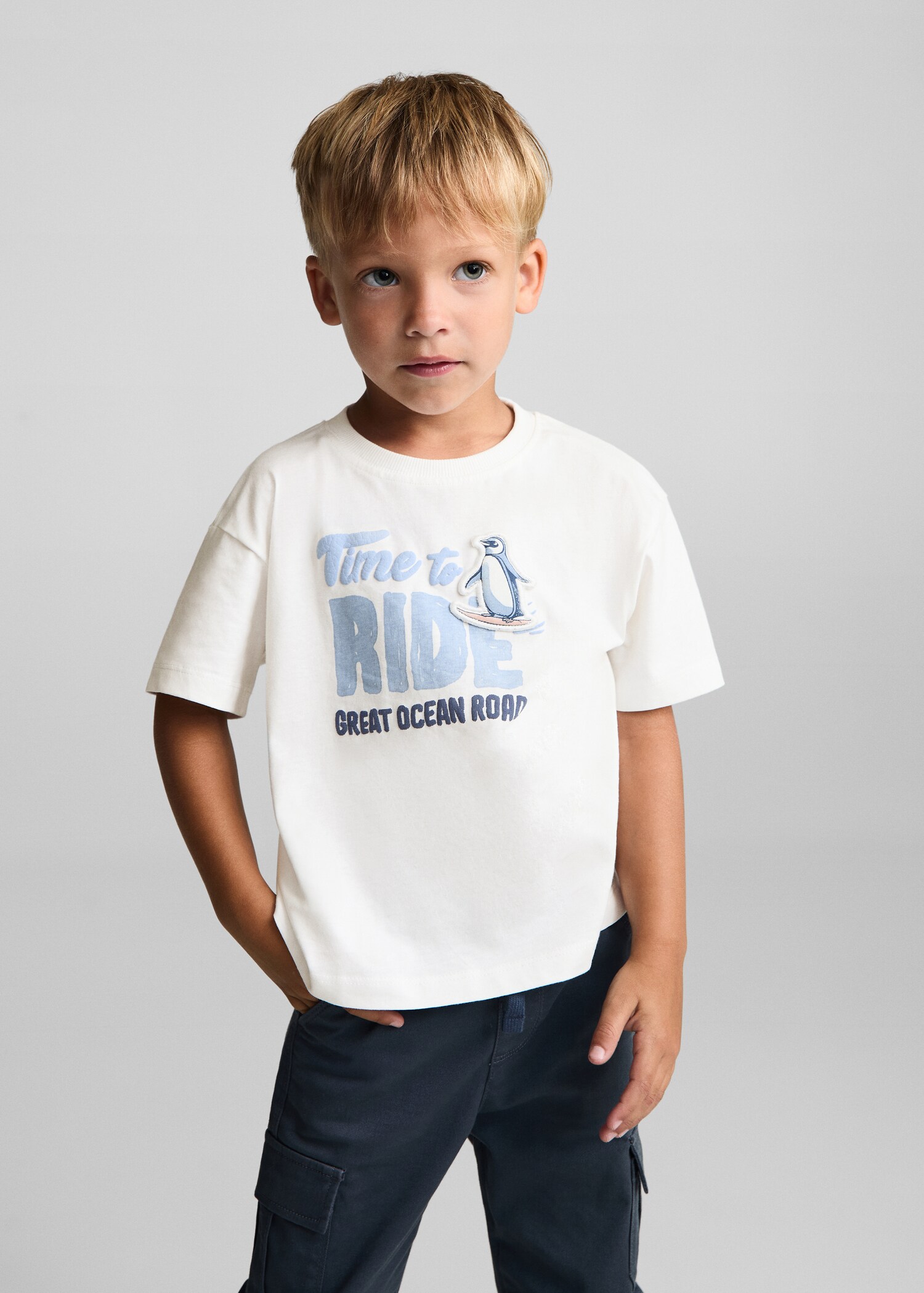 Camiseta estampada surf - Plano medio