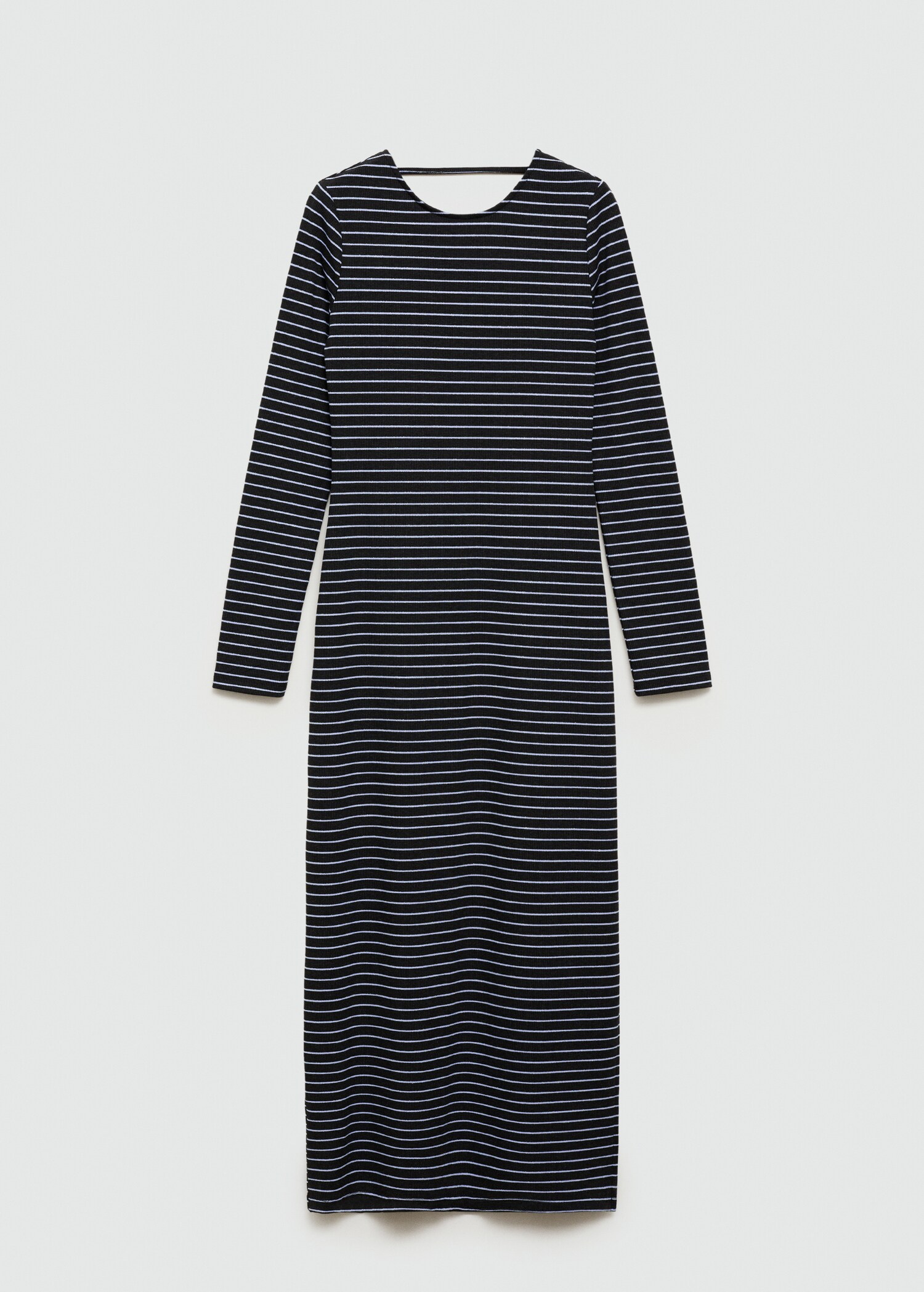 Striped dress with lurex opening - Article without model