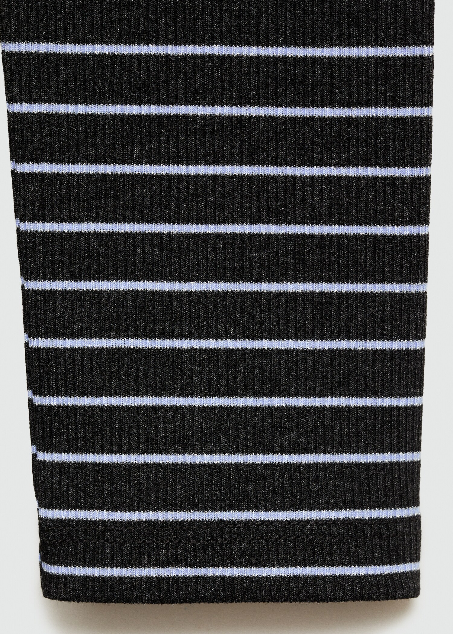 Striped dress with lurex opening - Details of the article 0