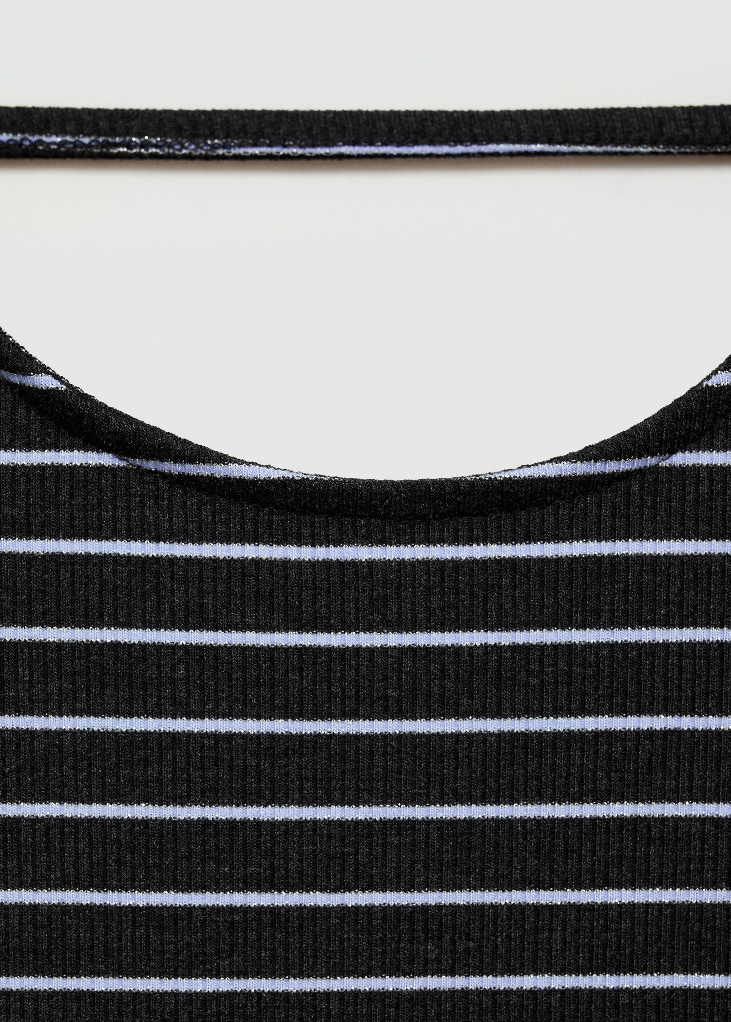 Striped dress with lurex opening - Details of the article 8