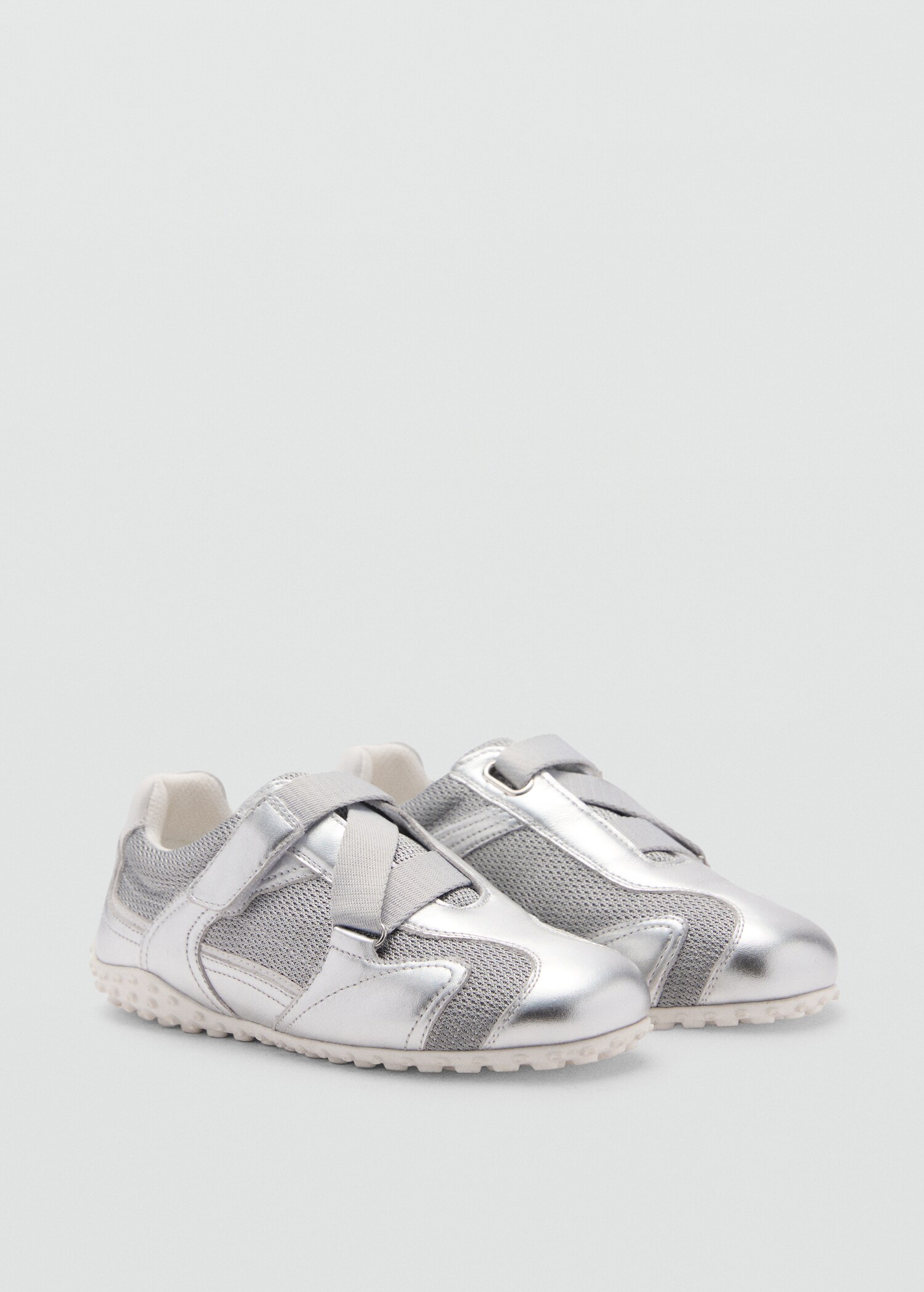 Canvas leather trainers - Medium plane